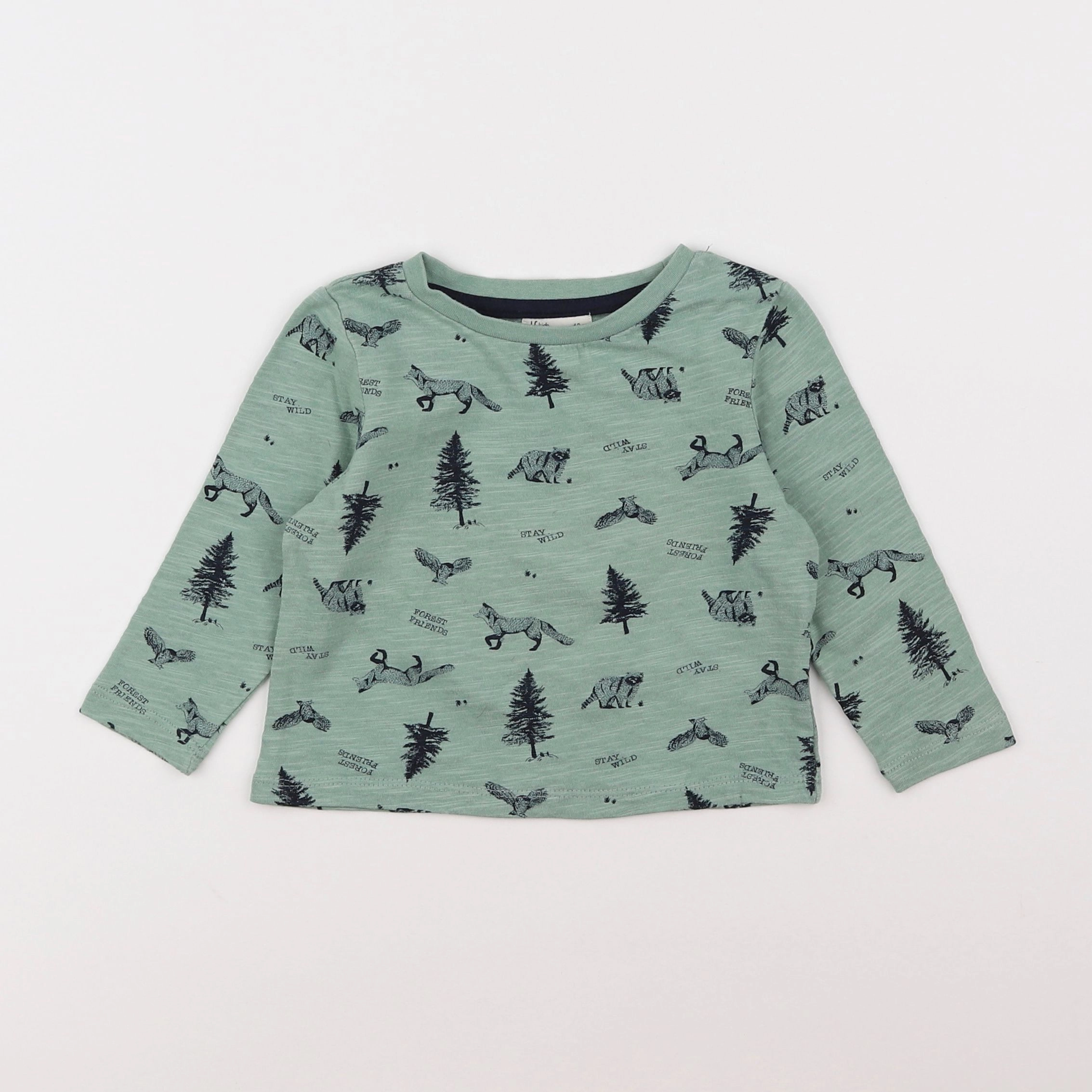 Little Cigogne - tee-shirt vert - 18 mois