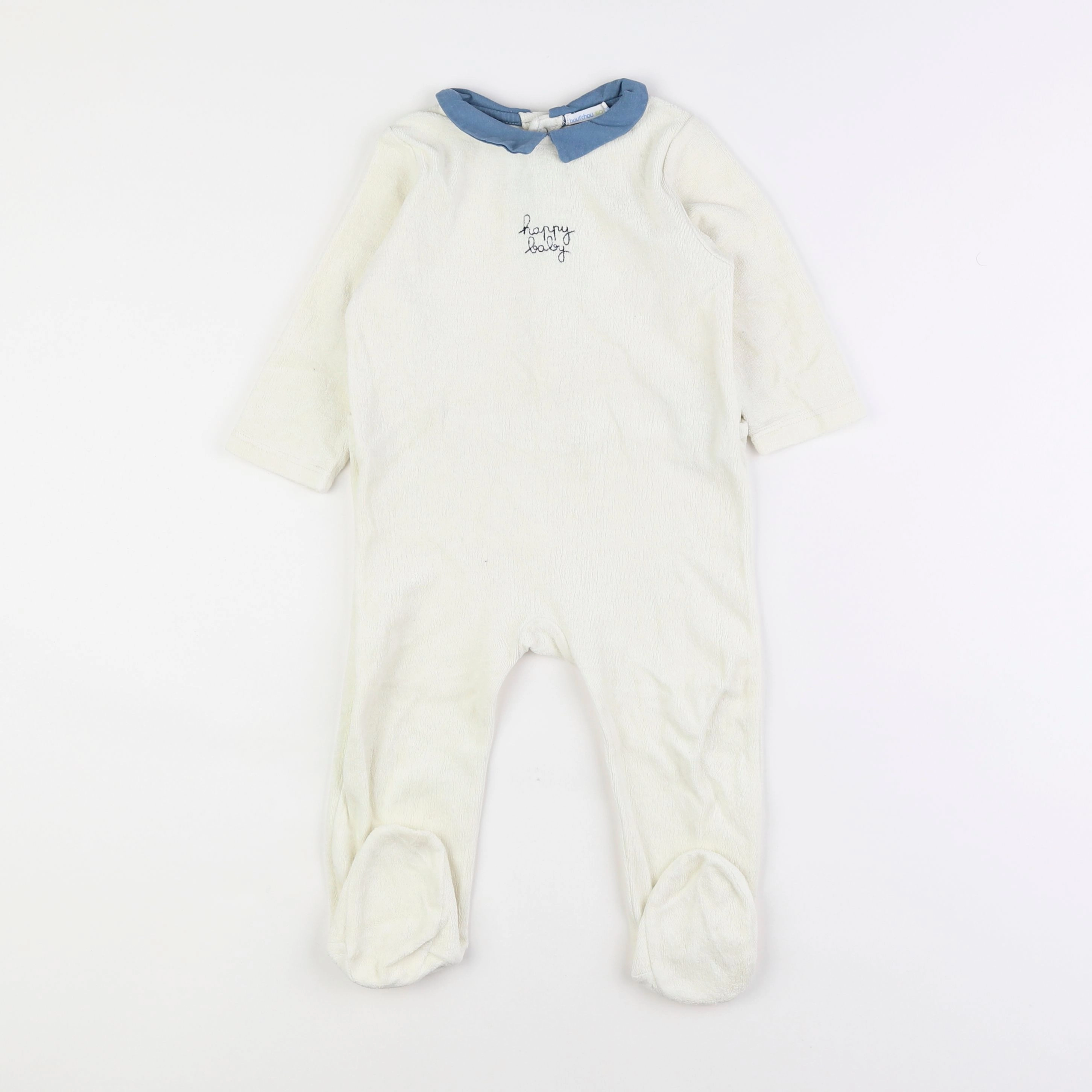 Boutchou - pyjama velours blanc - 18 mois