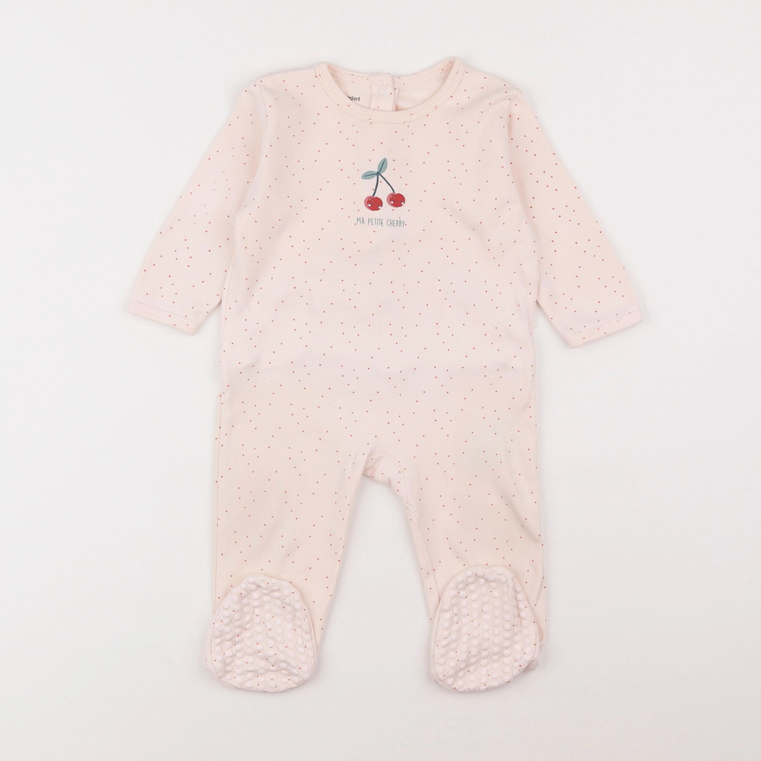 Vertbaudet - pyjama coton rose - 9 mois