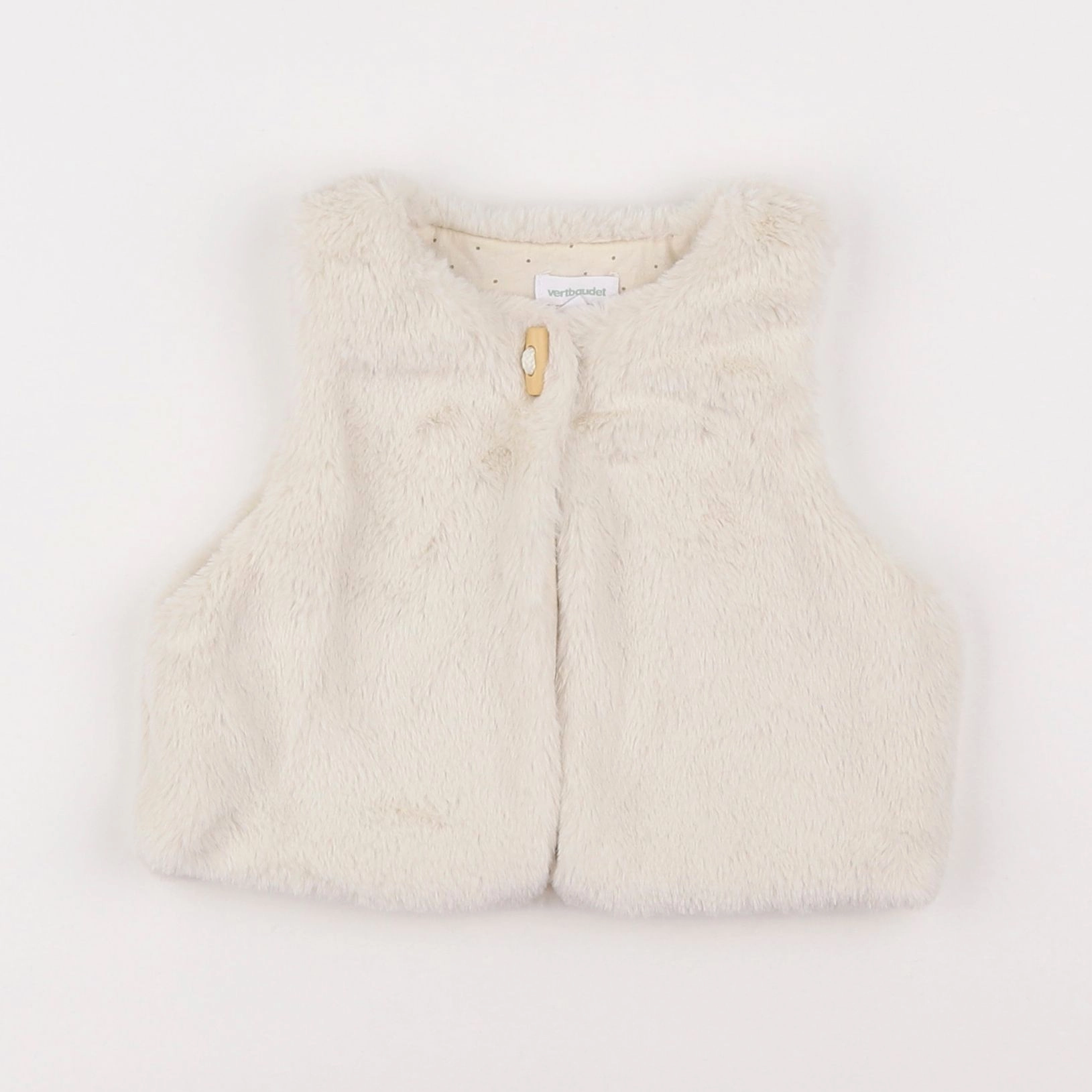 Vertbaudet - gilet blanc - 9 mois