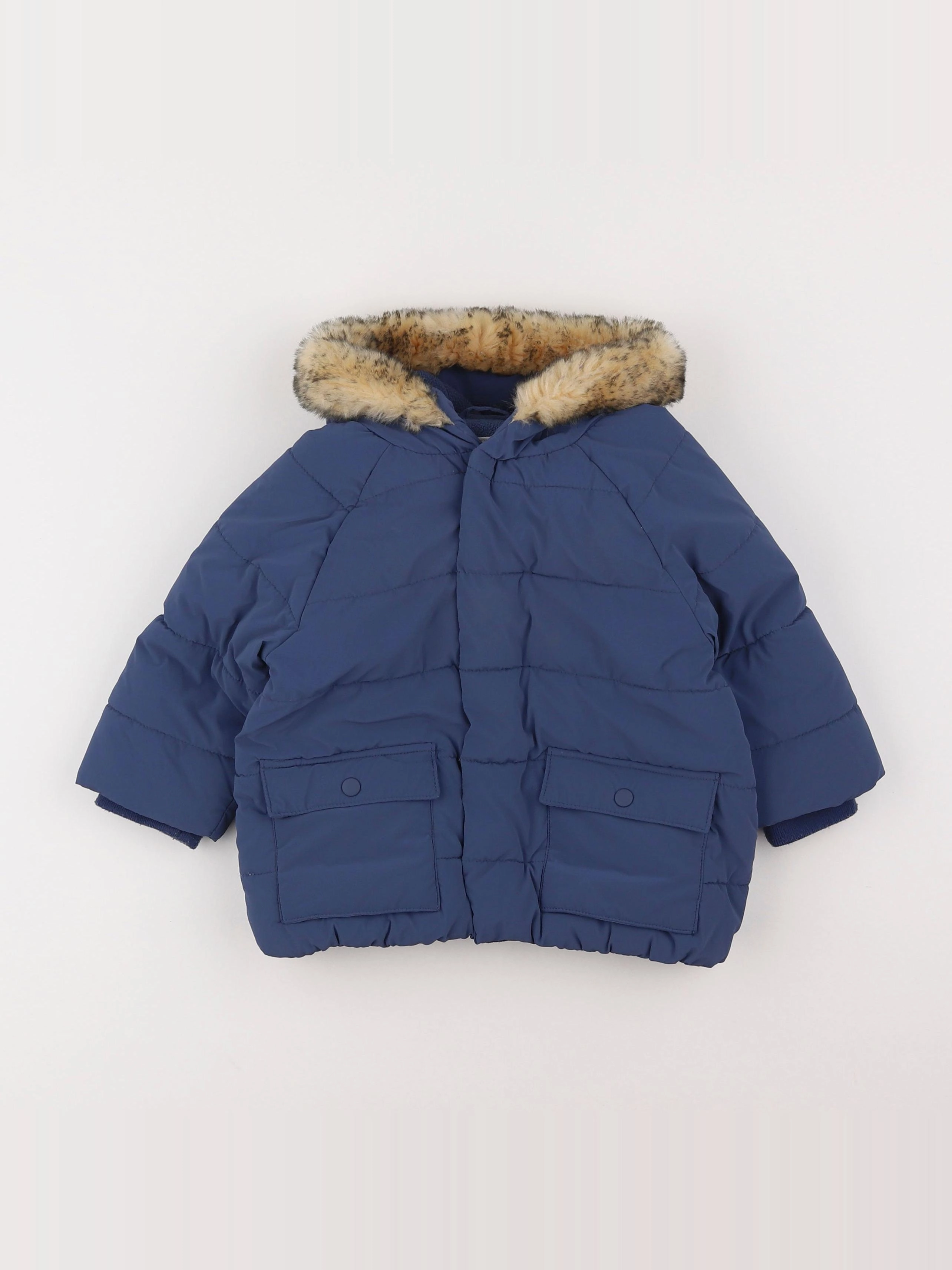 Vertbaudet - doudoune bleu - 18 mois