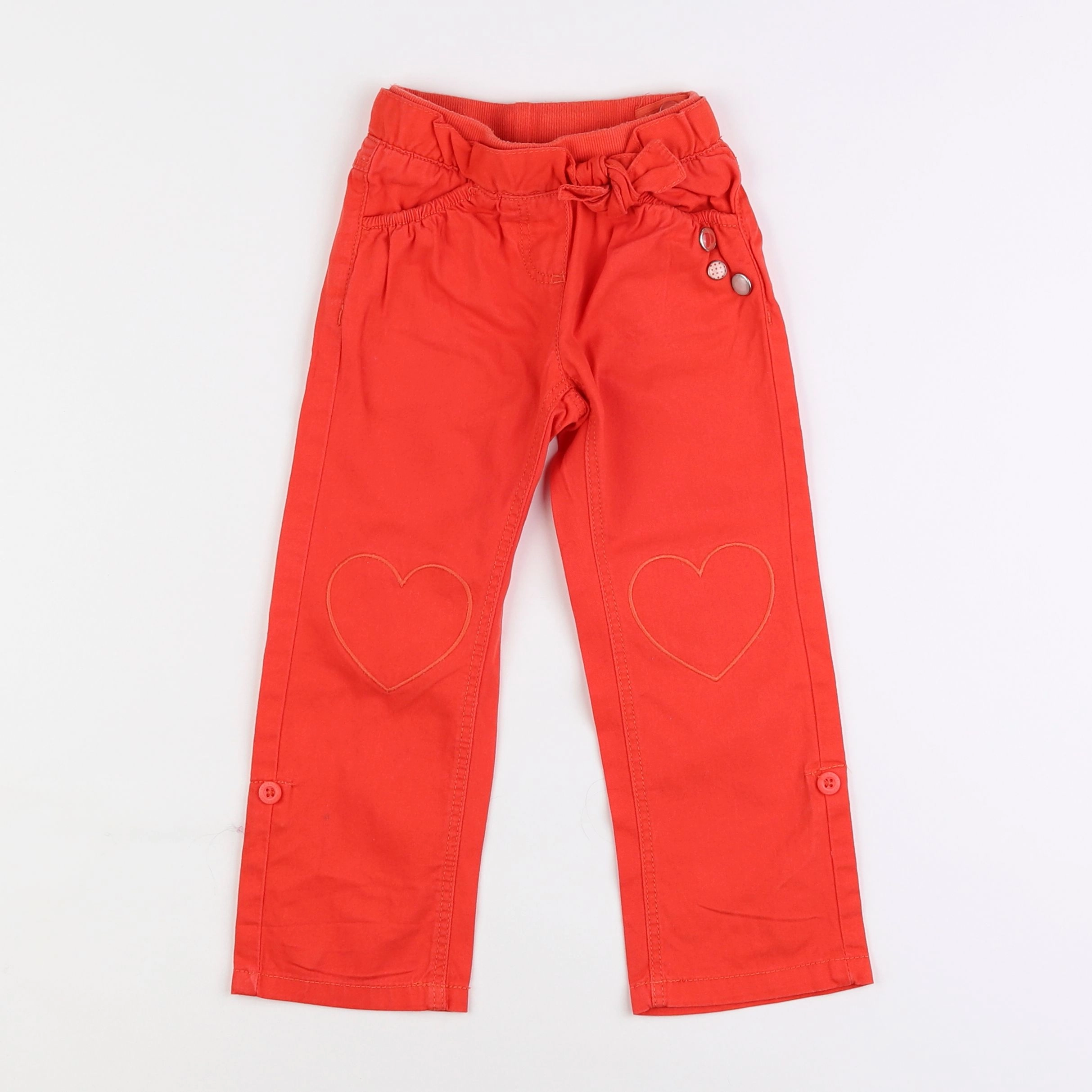 Vertbaudet - pantalon rouge - 3 ans