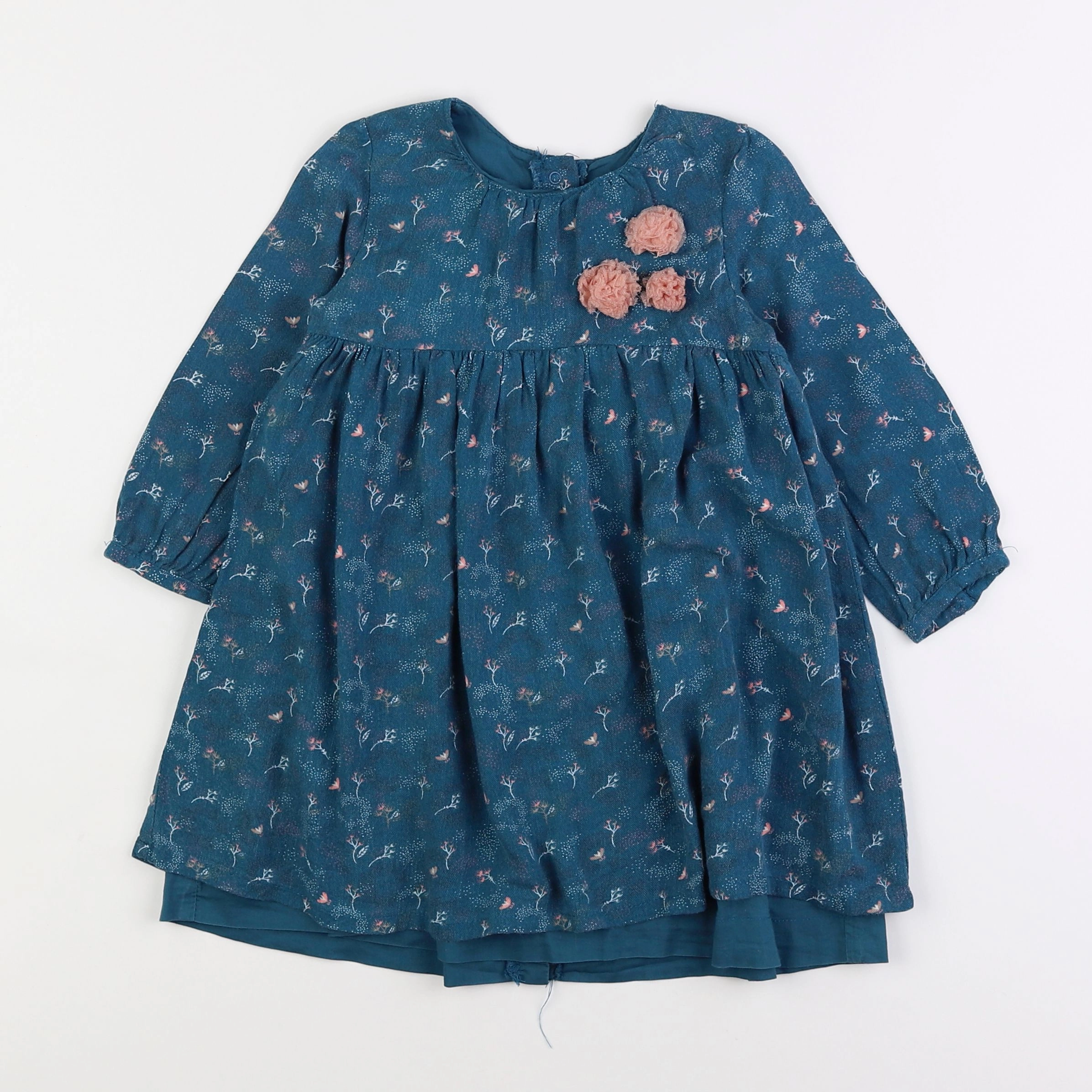 Vertbaudet - robe bleu - 2 ans