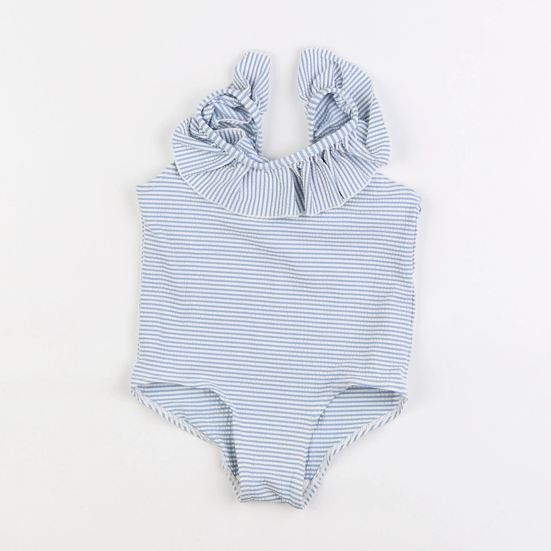 H&M - maillot de bain bleu, blanc - 12 mois à 2 ans