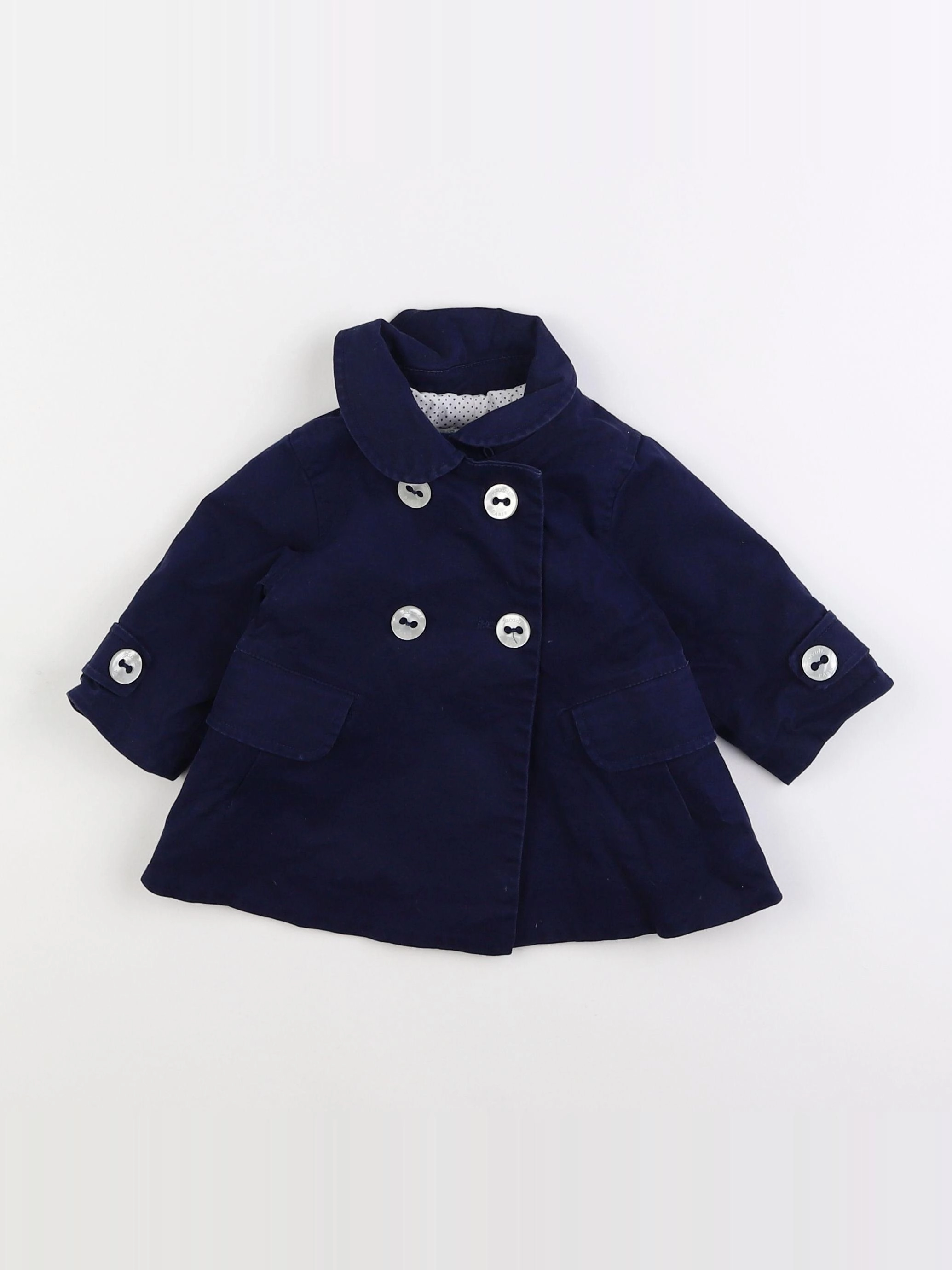 Jacadi - veste bleu - 6 mois