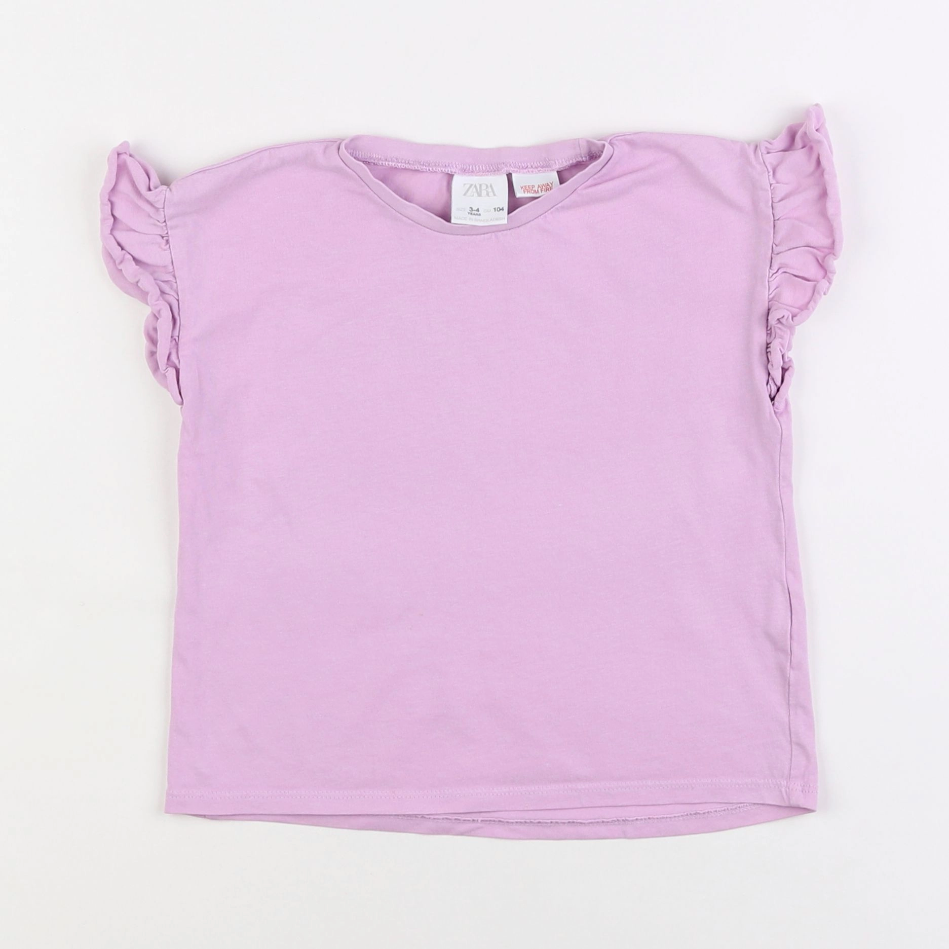 Zara - tee-shirt violet - 3/4 ans