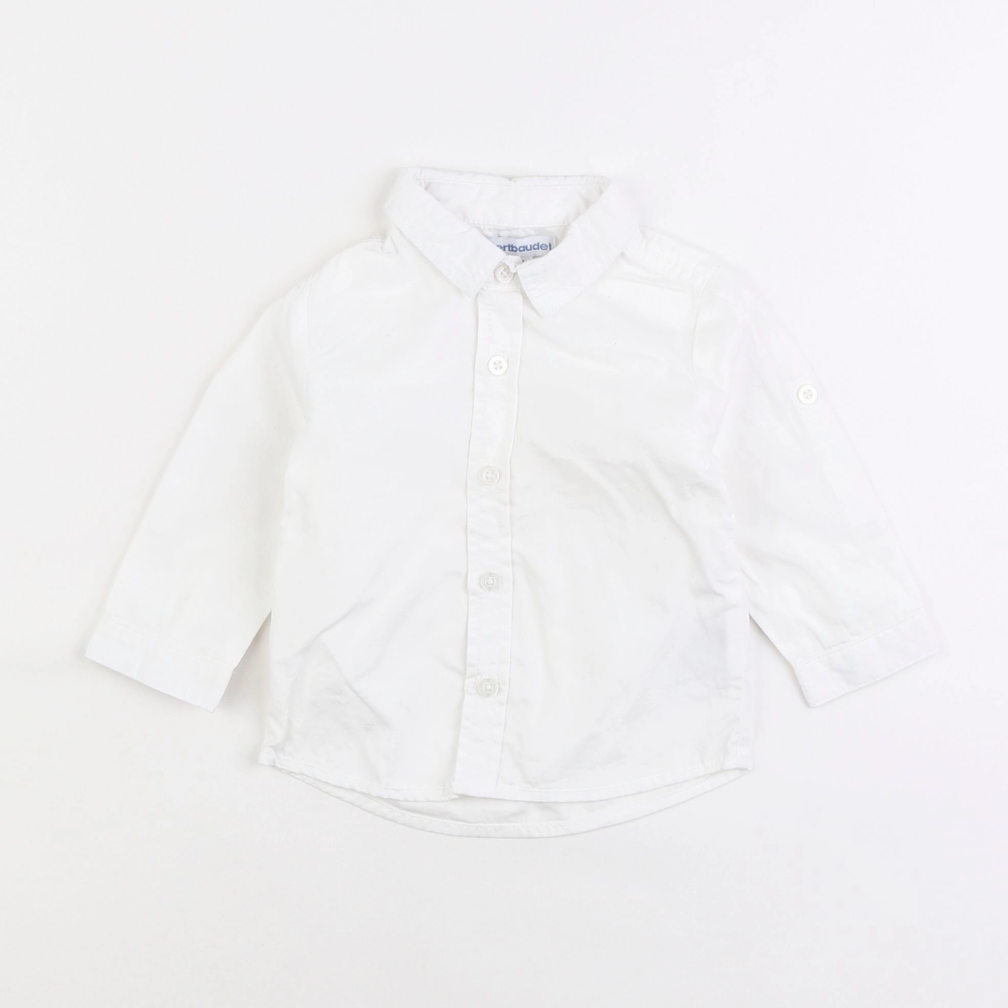 Vertbaudet - chemise blanc - 9 mois