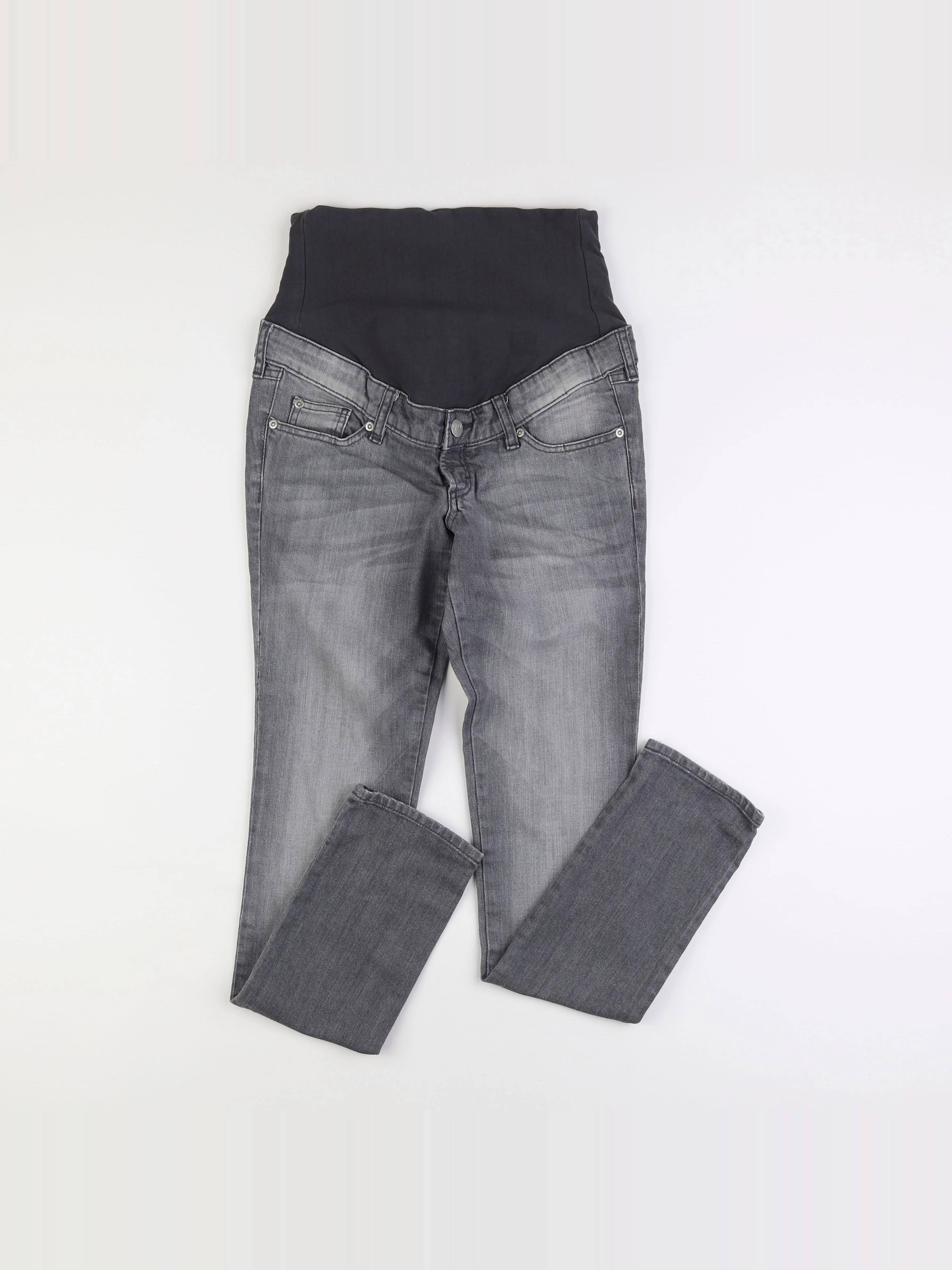 H&M - jean grossesse gris - 38 à 40