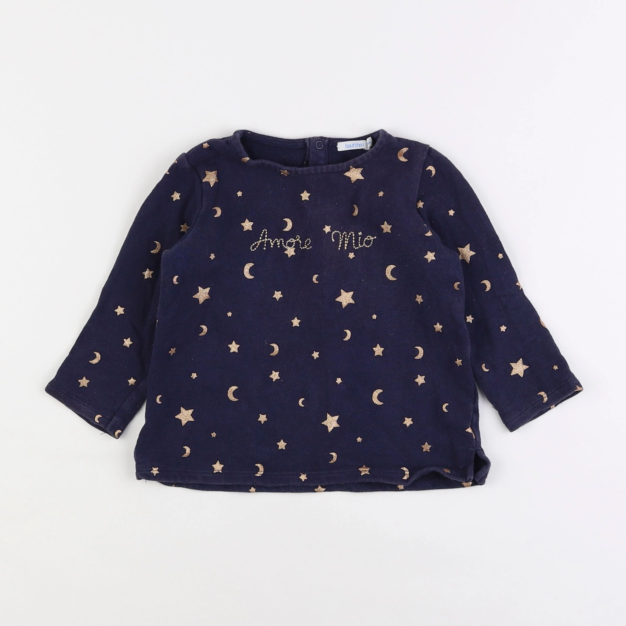 Boutchou - sweat bleu - 2 ans