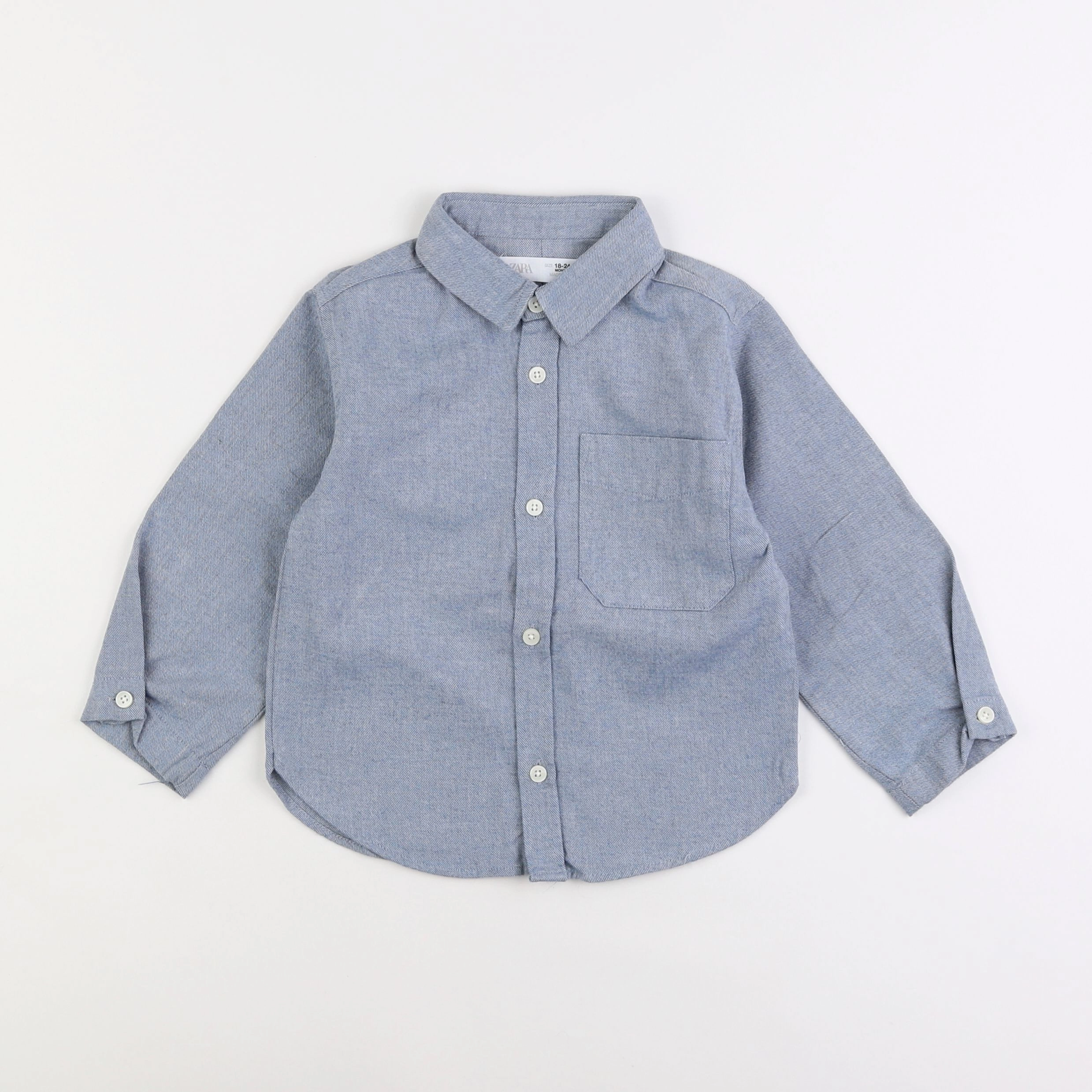 Zara - chemise bleu - 18 mois à 2 ans