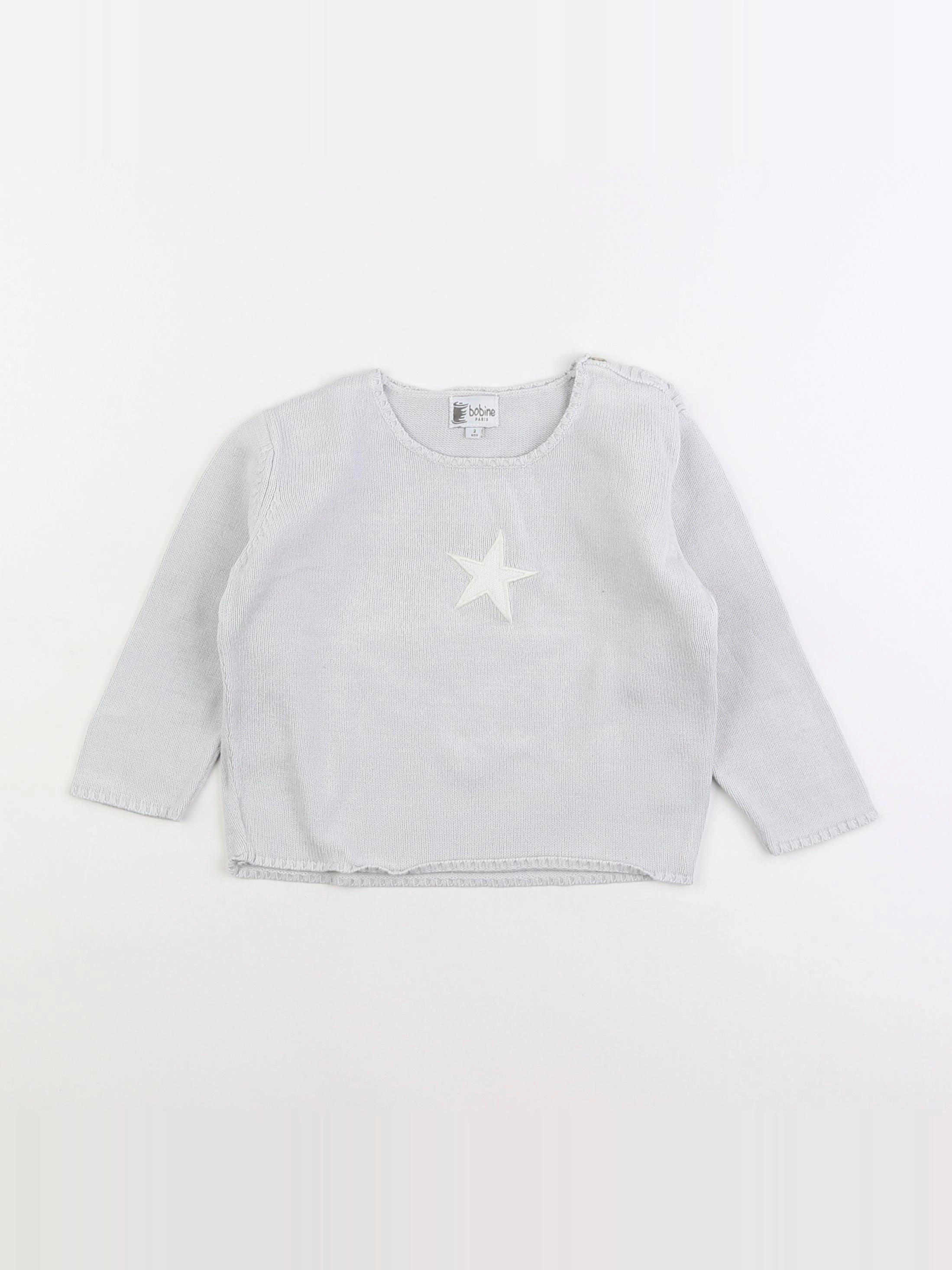 Bobine - pull gris - 2 ans