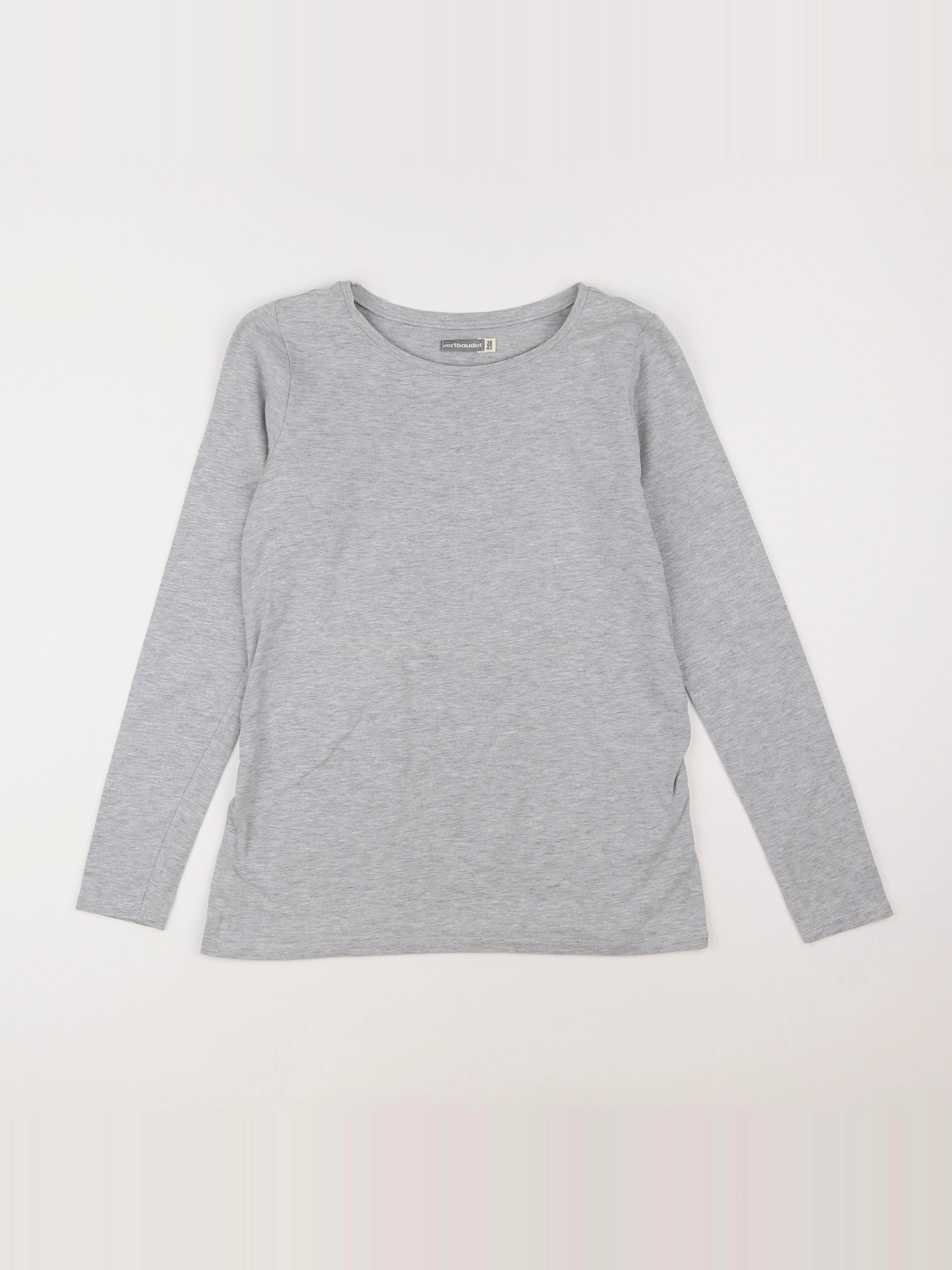 Vertbaudet - tee-shirt grossesse gris - 38 à 40