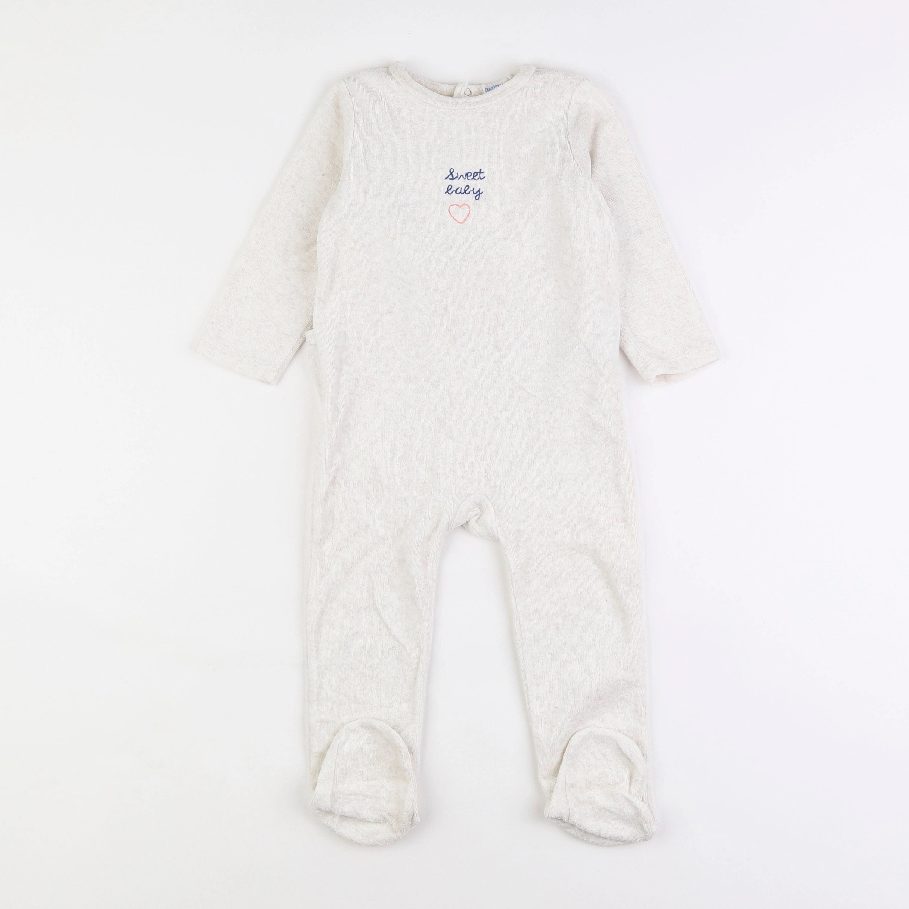 Boutchou - pyjama velours beige - 2 ans