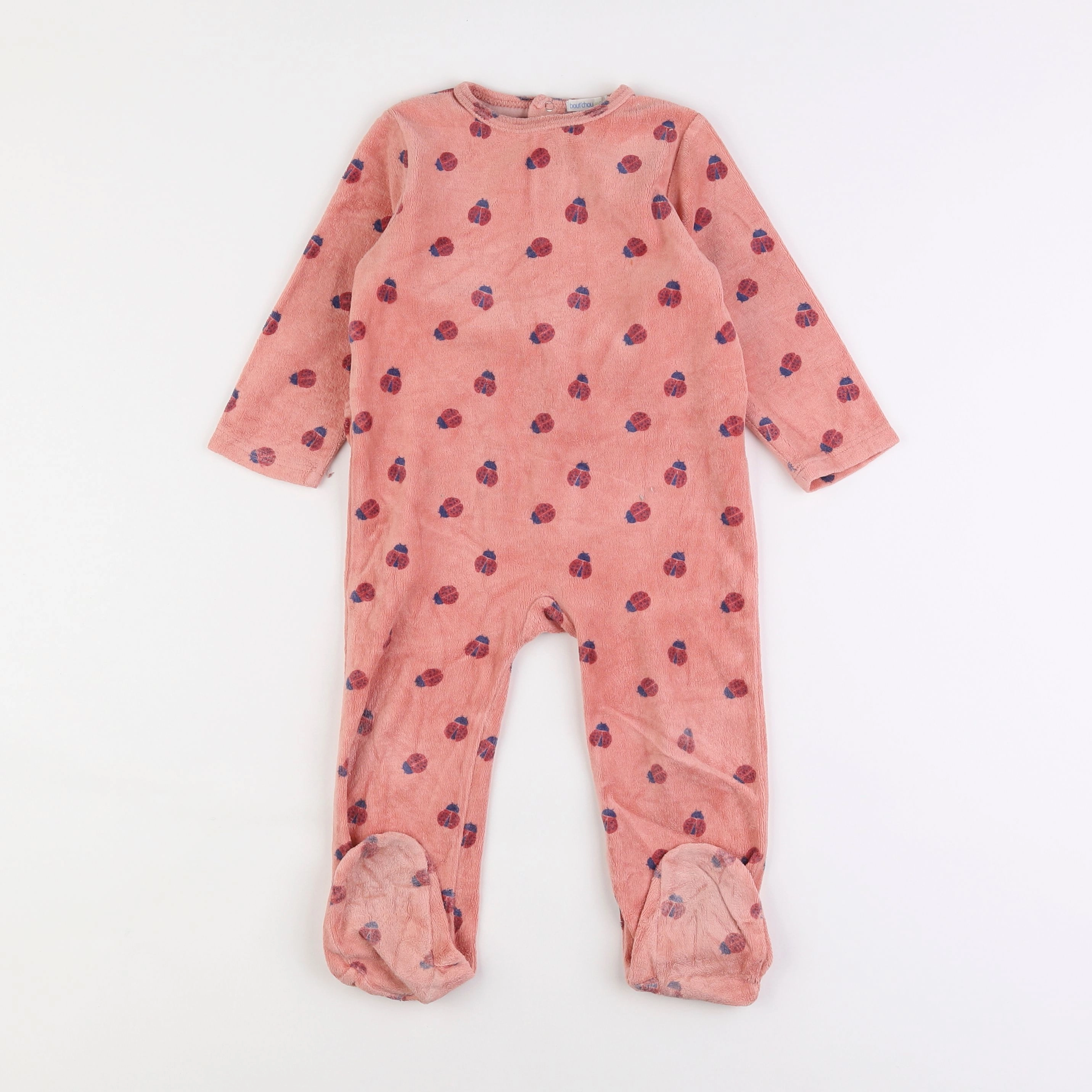 Boutchou - pyjama velours rose - 2 ans