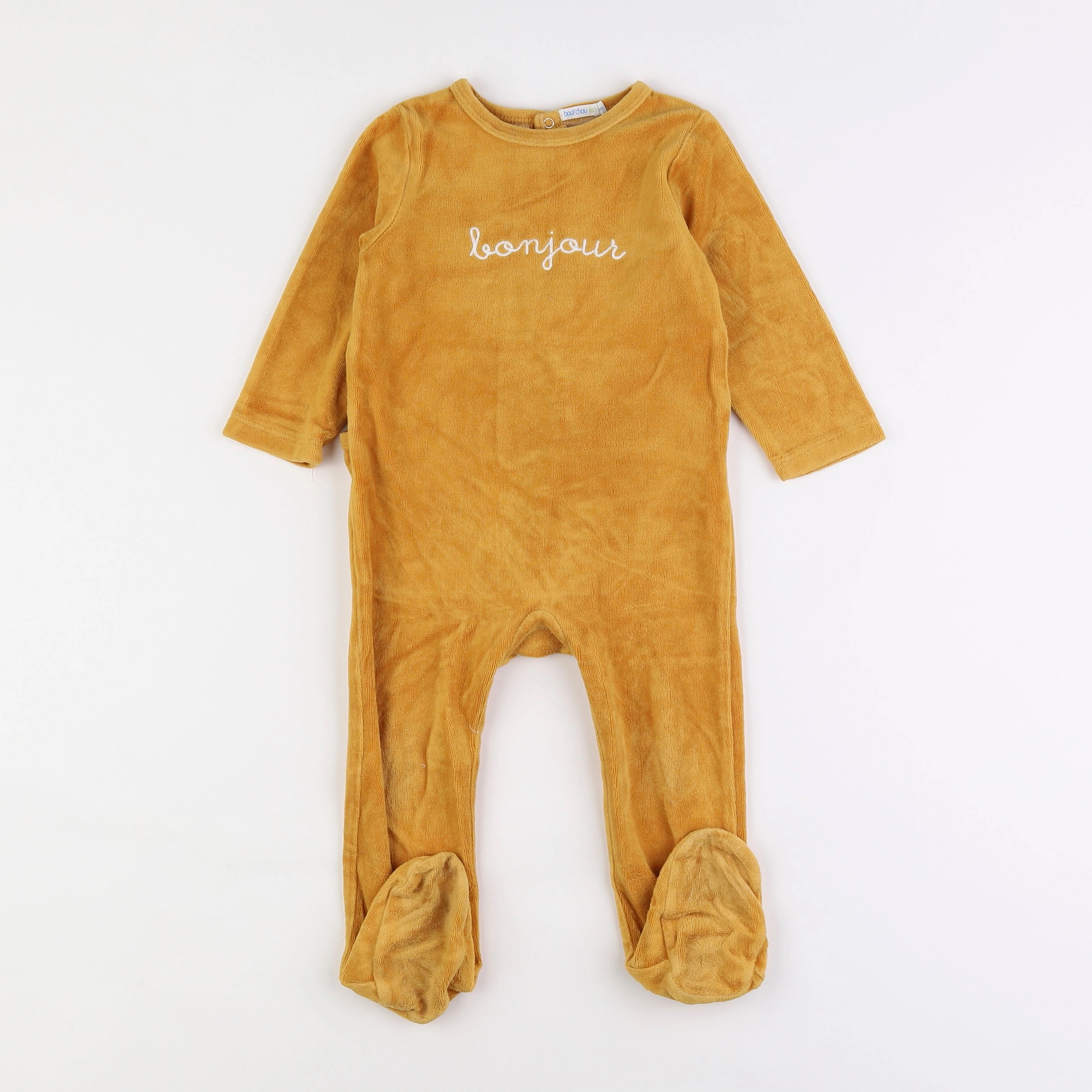 Boutchou - pyjama velours jaune - 18 mois