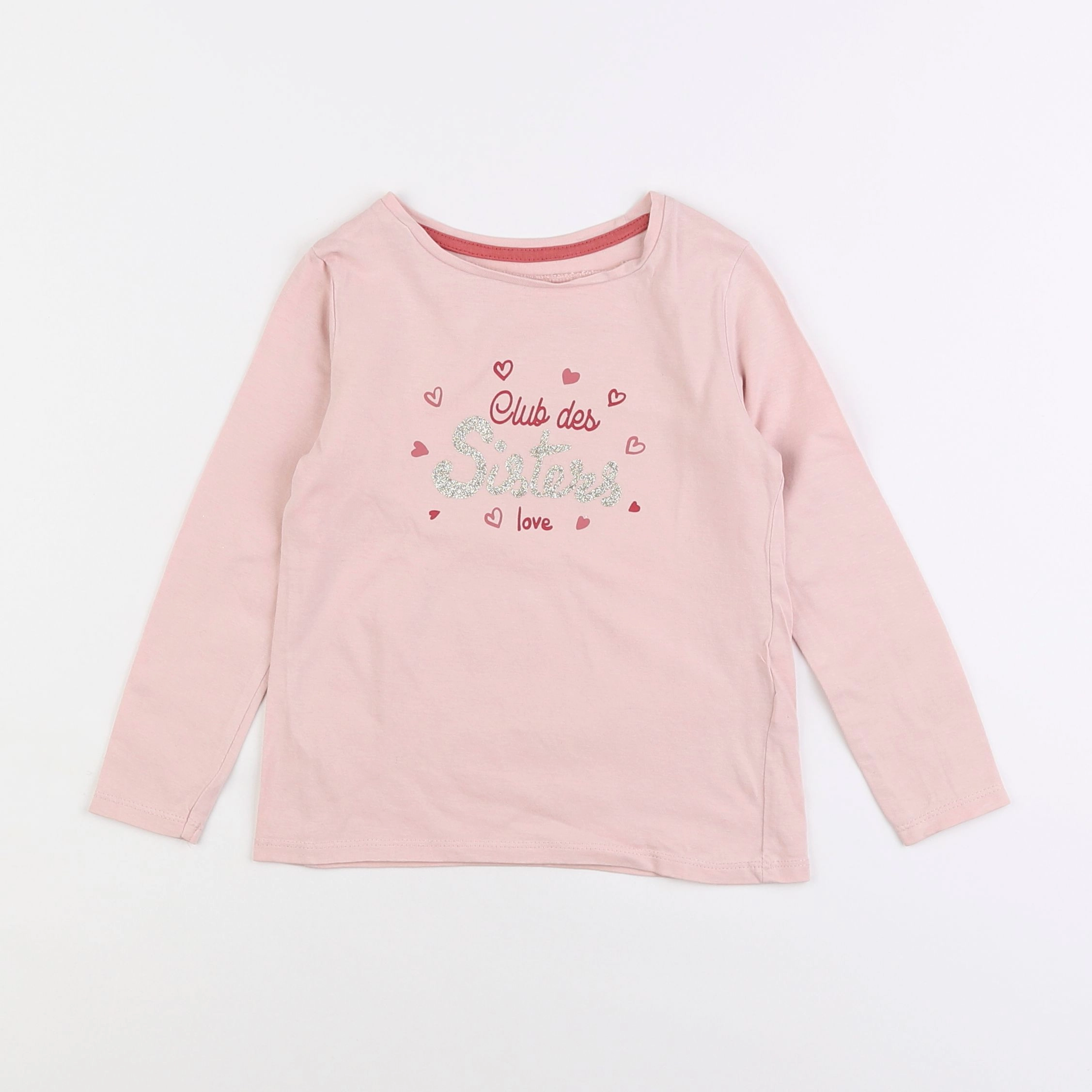 Vertbaudet - tee-shirt rose - 4 ans