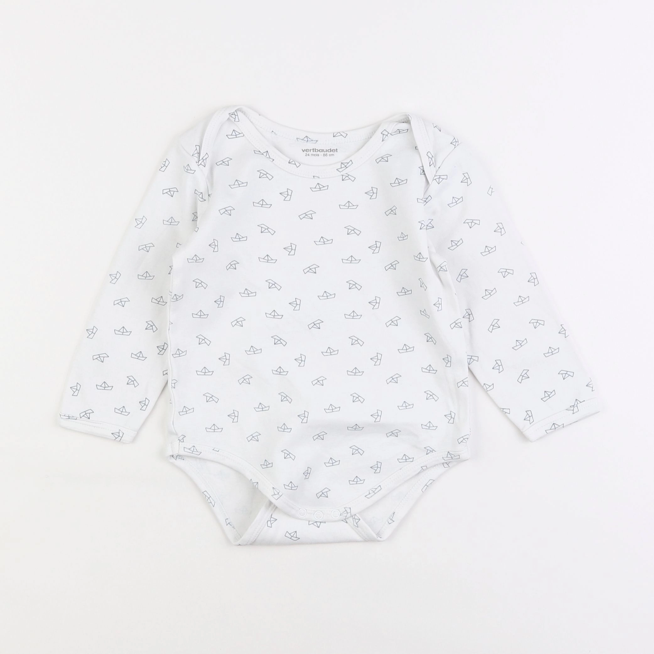 Vertbaudet - body blanc - 2 ans