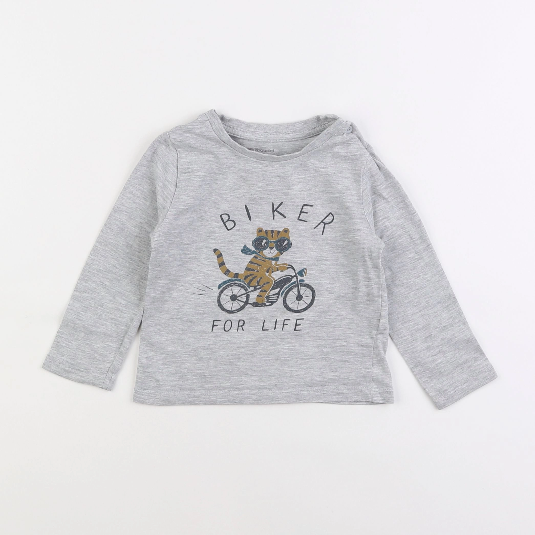 Vertbaudet - tee-shirt gris - 18 mois