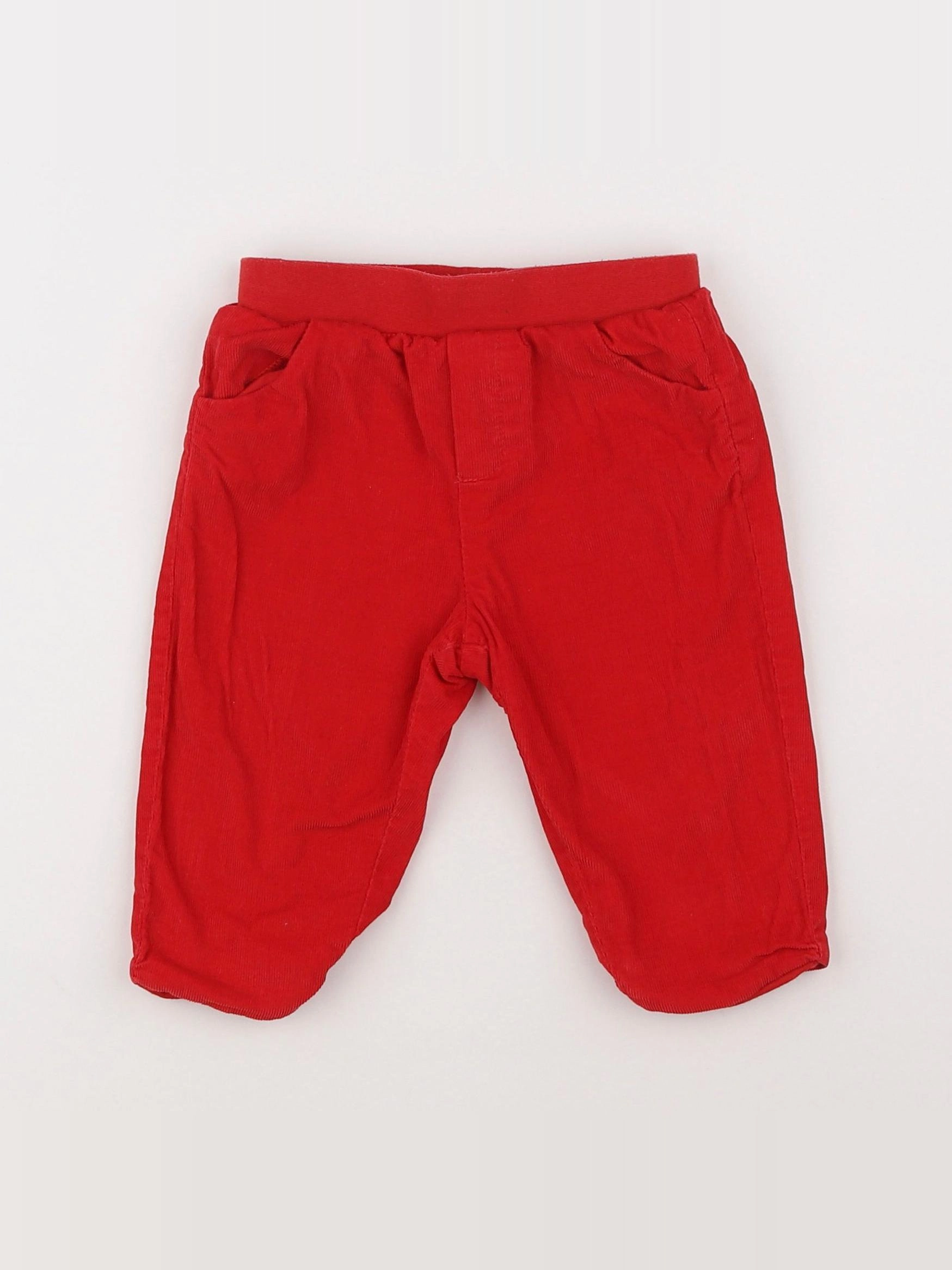 Jacadi - pantalon rouge - 12 mois