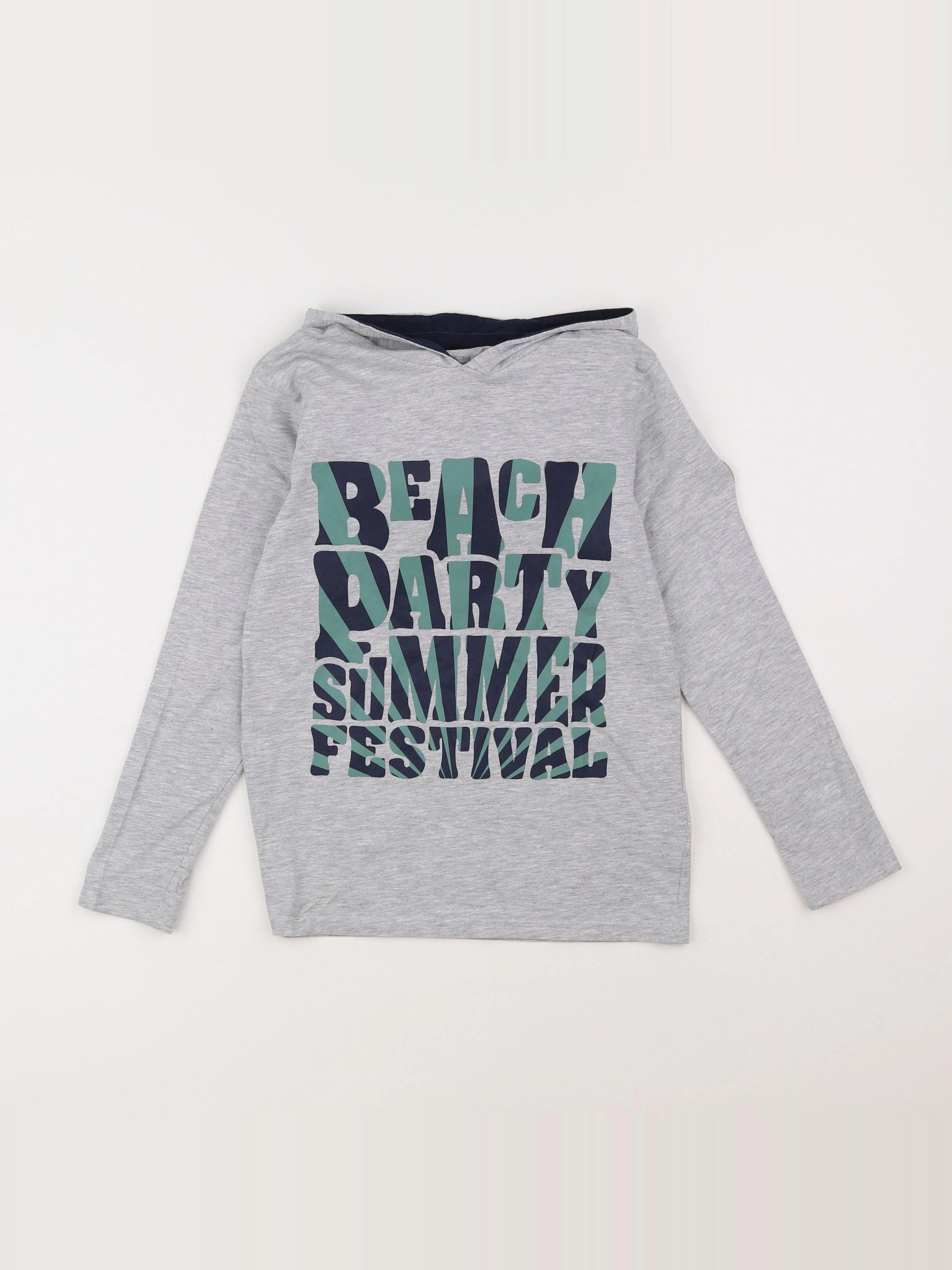 Vertbaudet - tee-shirt gris - 10 ans
