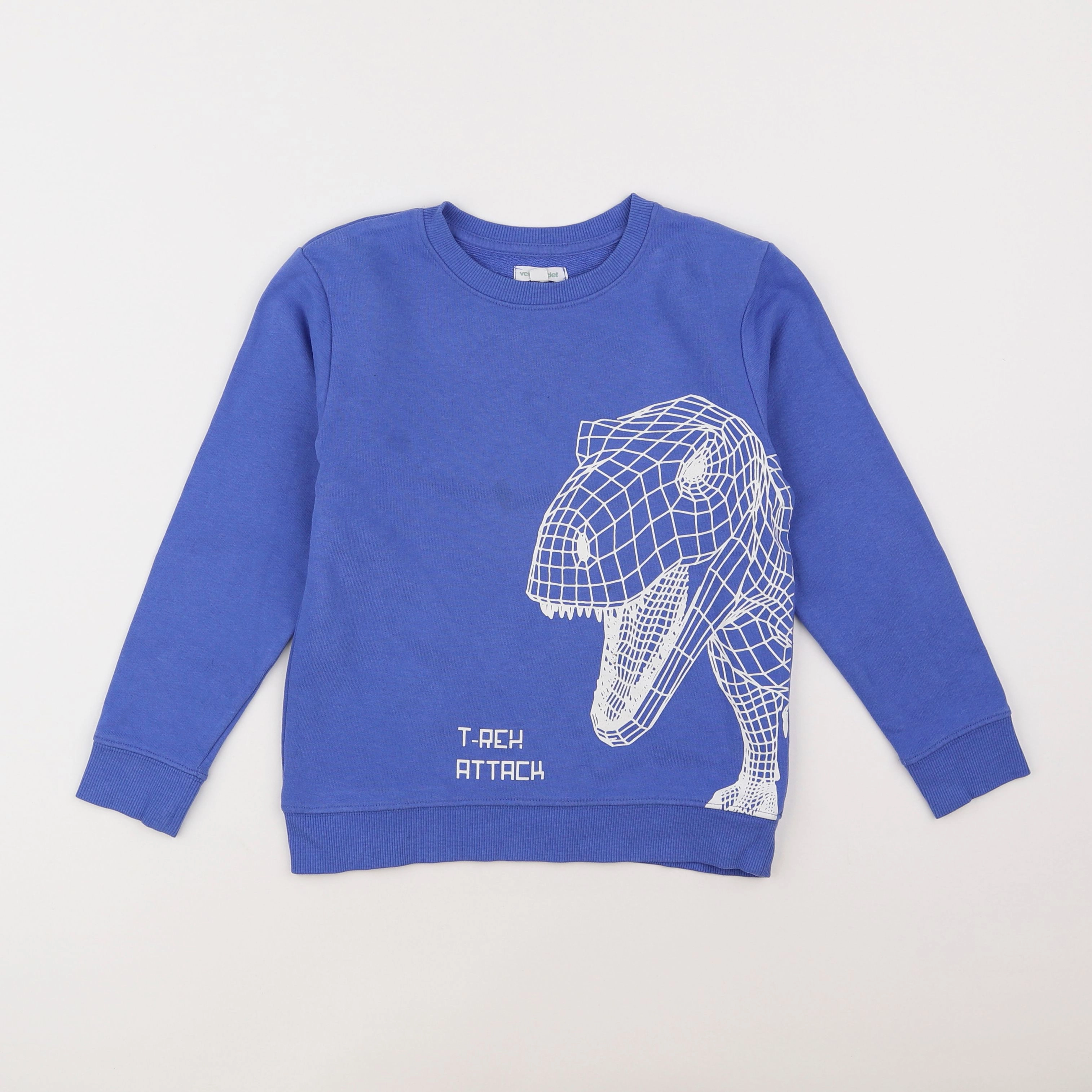 Vertbaudet - sweat bleu - 8 ans