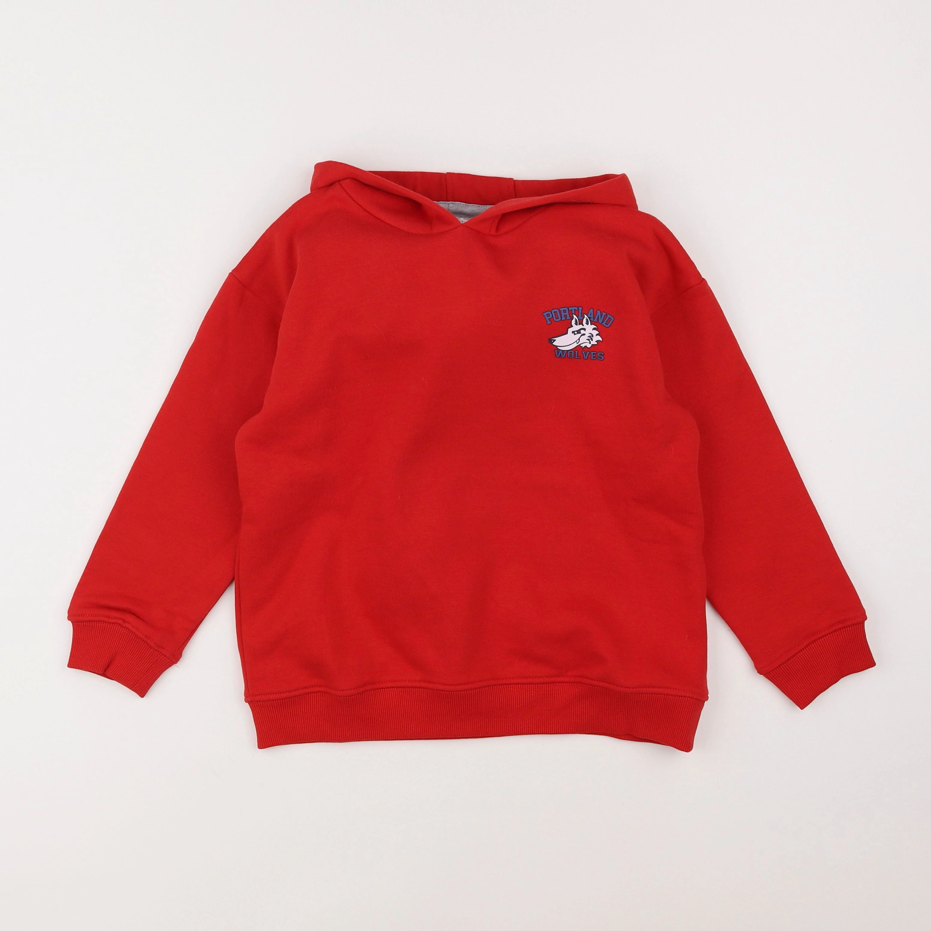 Vertbaudet - sweat rouge - 8 ans