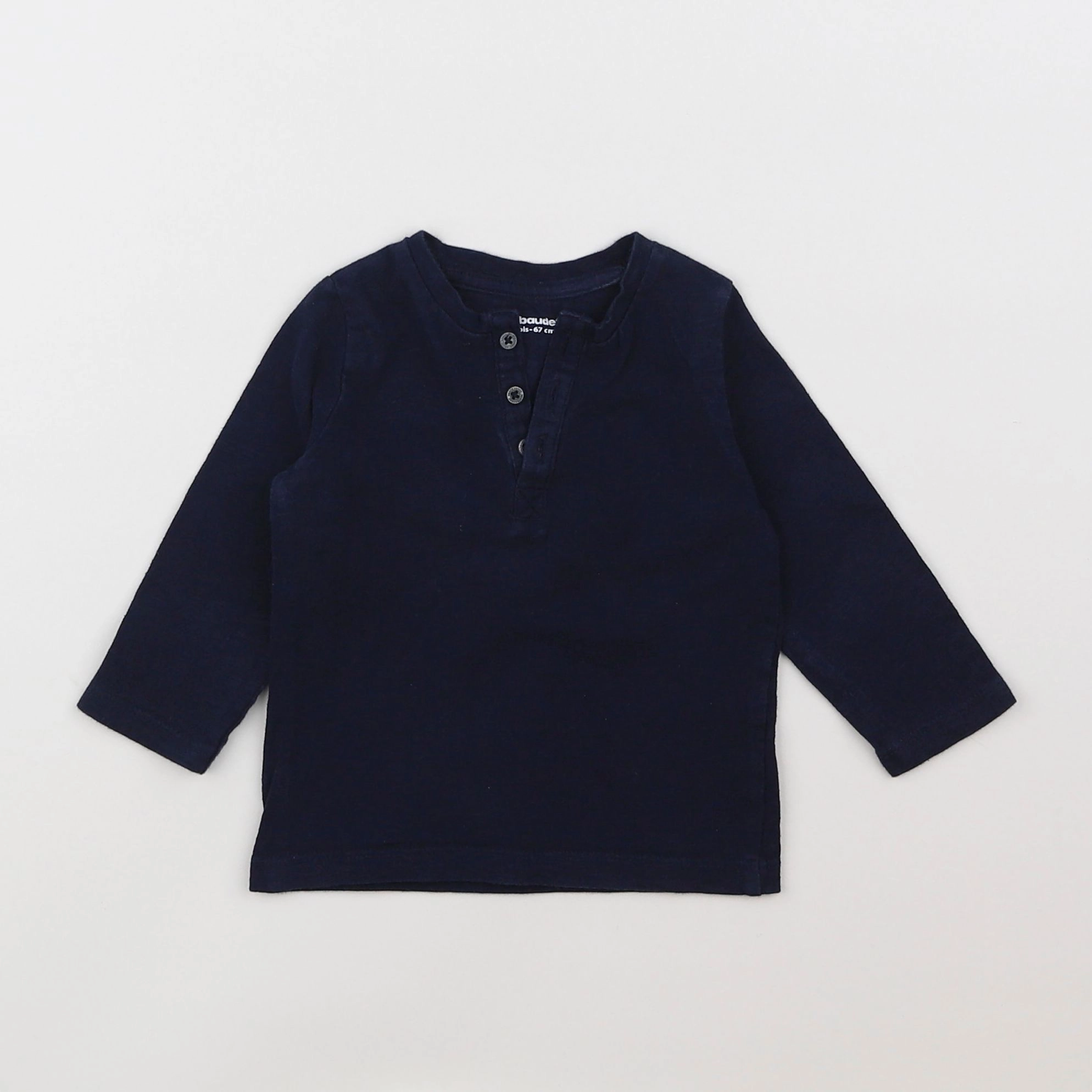 Vertbaudet - tee-shirt bleu - 6 mois