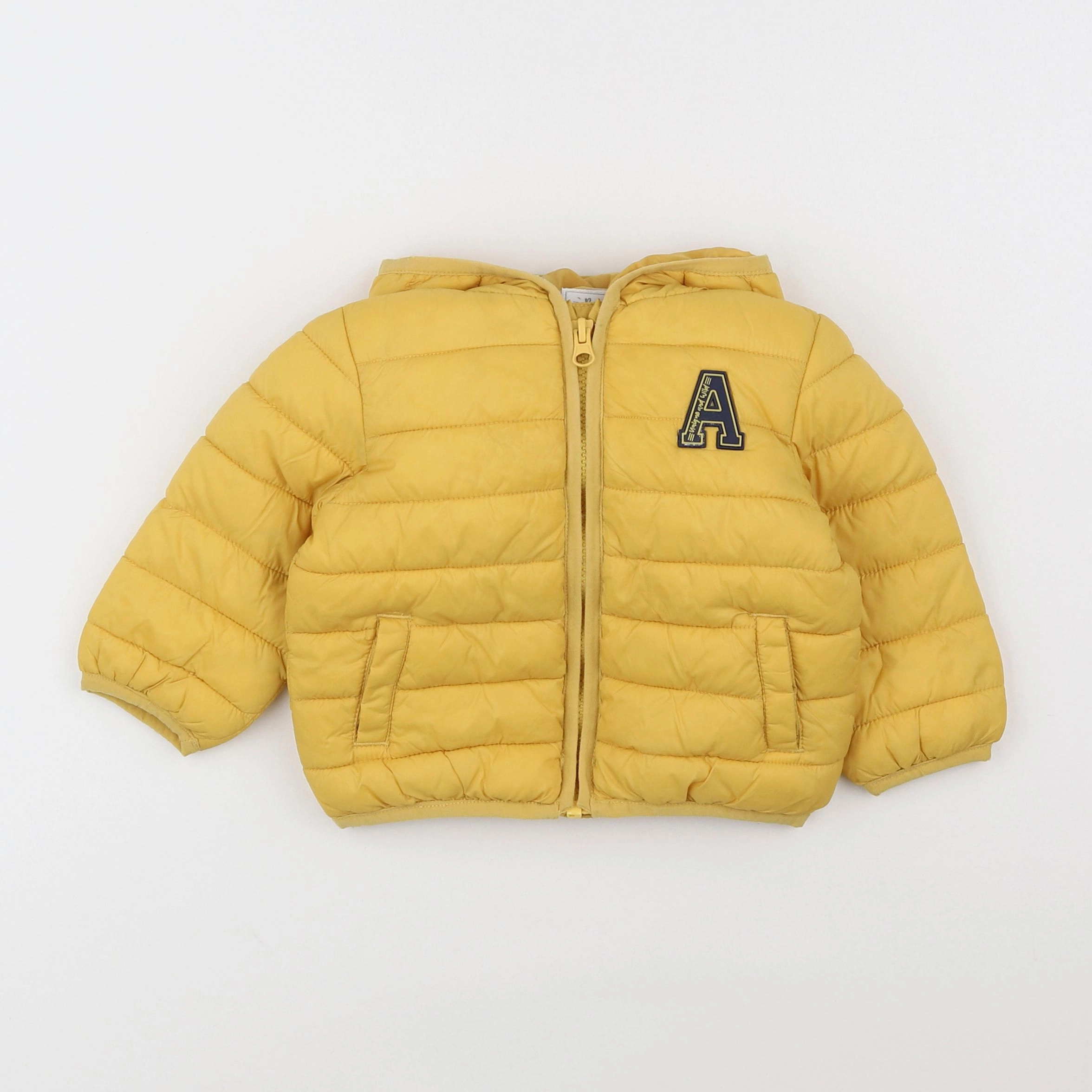 Vertbaudet - doudoune jaune - 12 mois