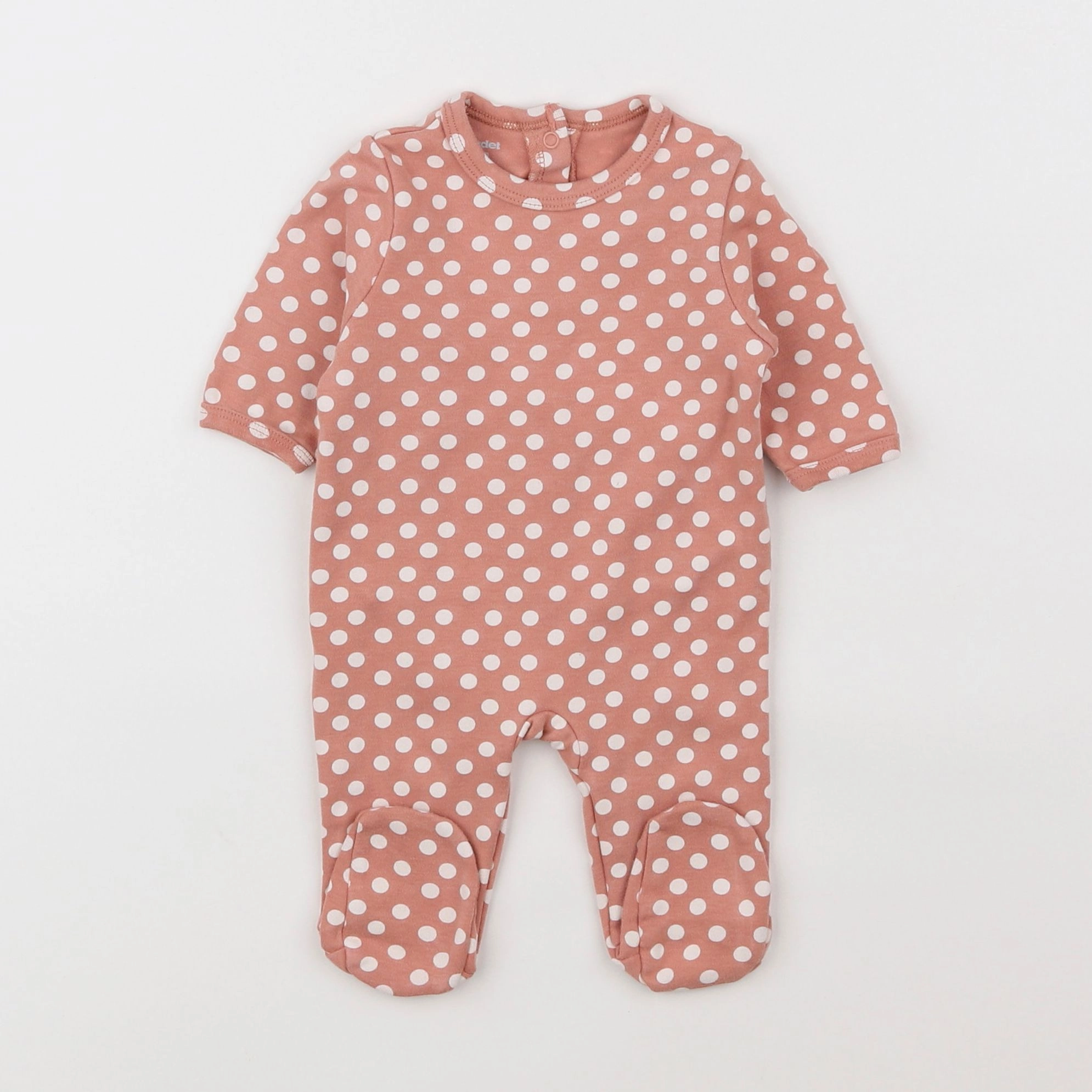 Vertbaudet - pyjama coton rose - 1 mois