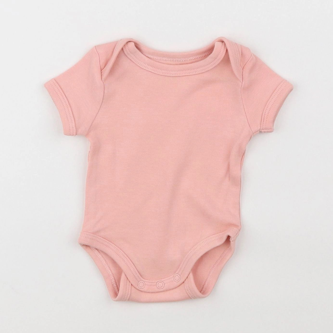 Vertbaudet - body coton rose - 1 mois