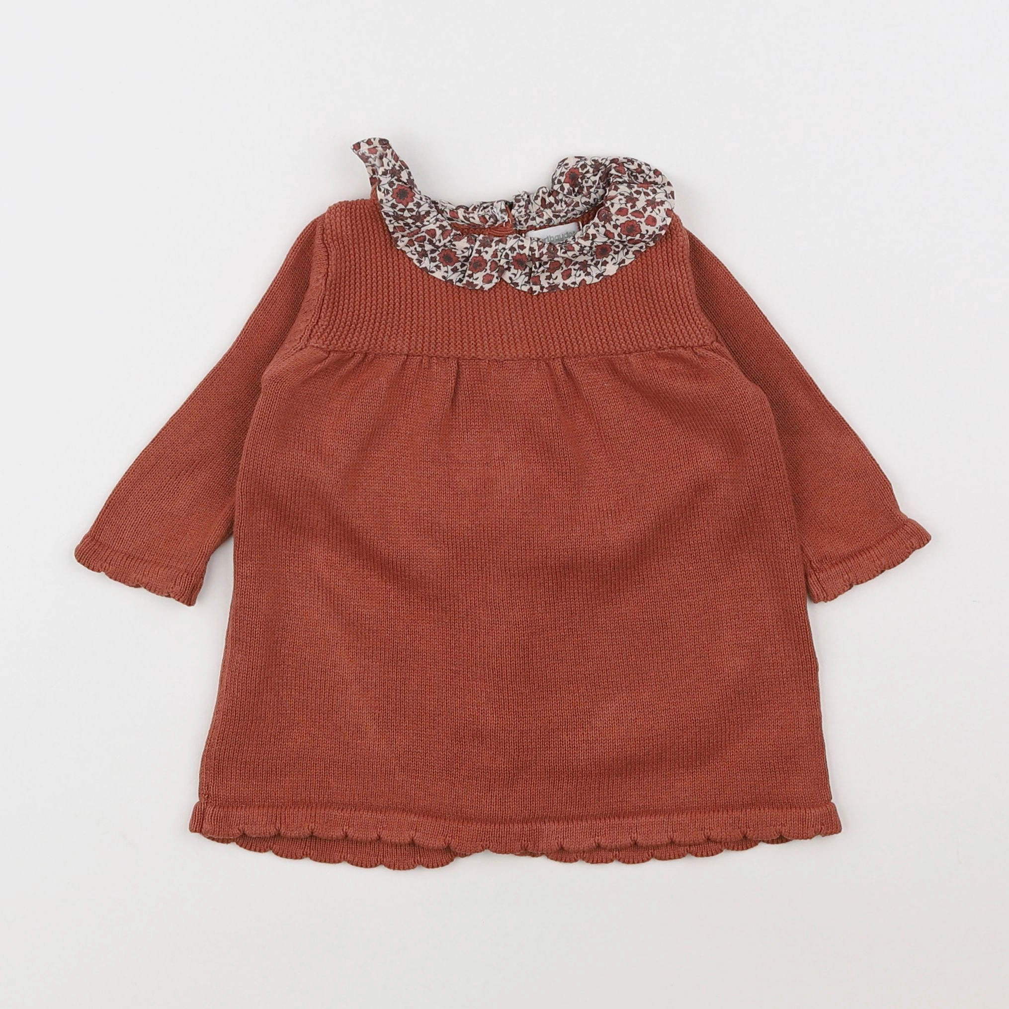 Vertbaudet - robe marron - 3 mois