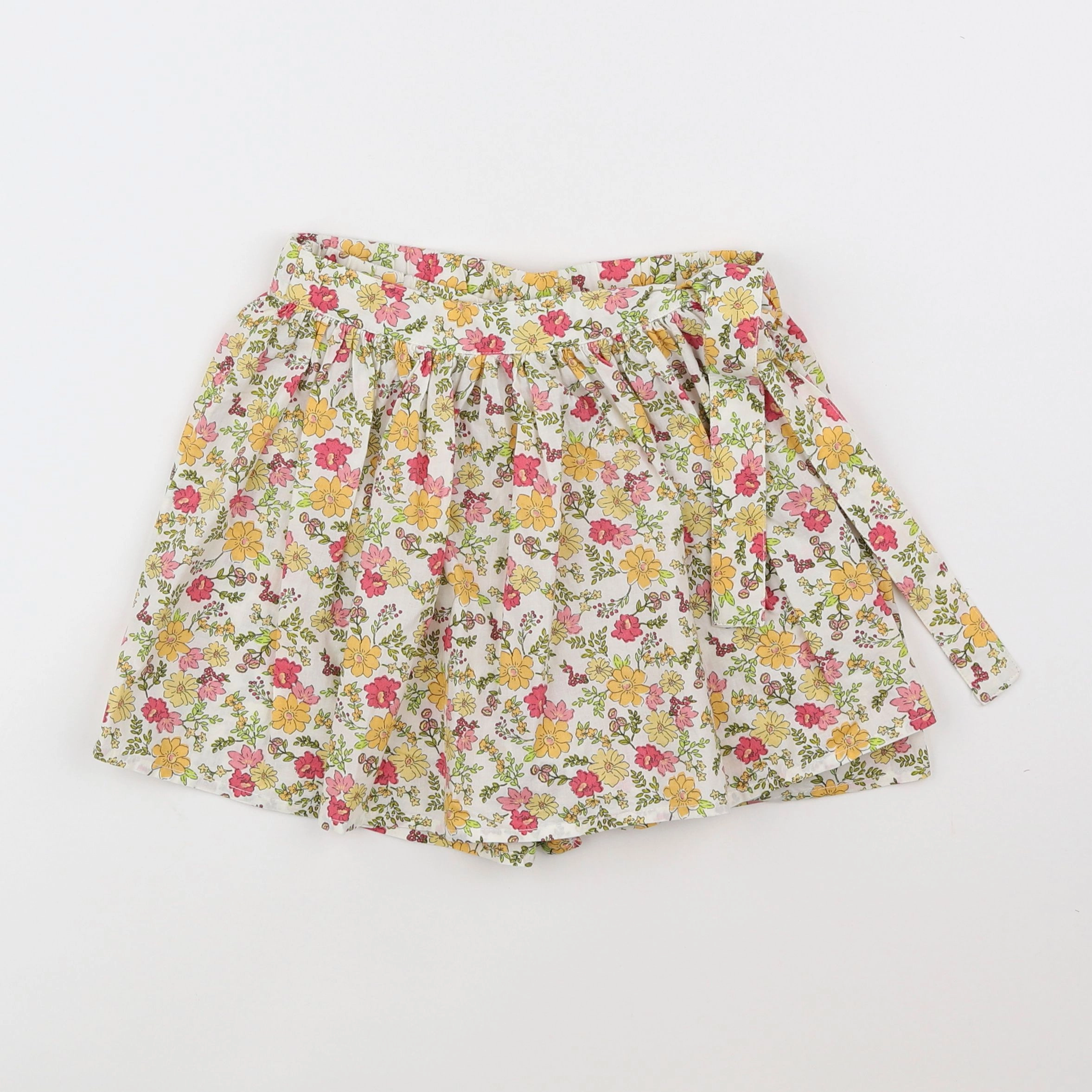 Vertbaudet - jupe short blanc - 9 ans