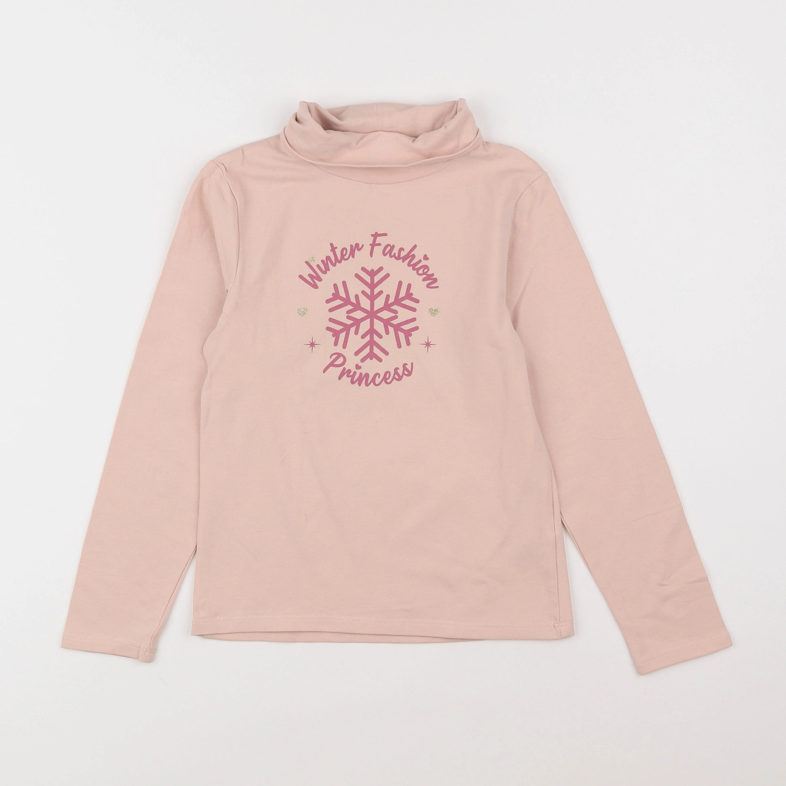 Vertbaudet - sous-pull rose - 8 ans