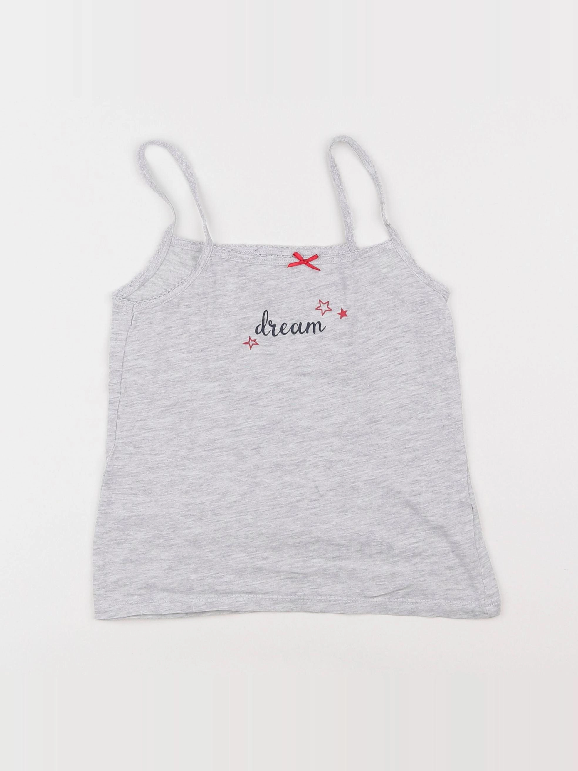 Vertbaudet - maillot de corps gris - 8 ans