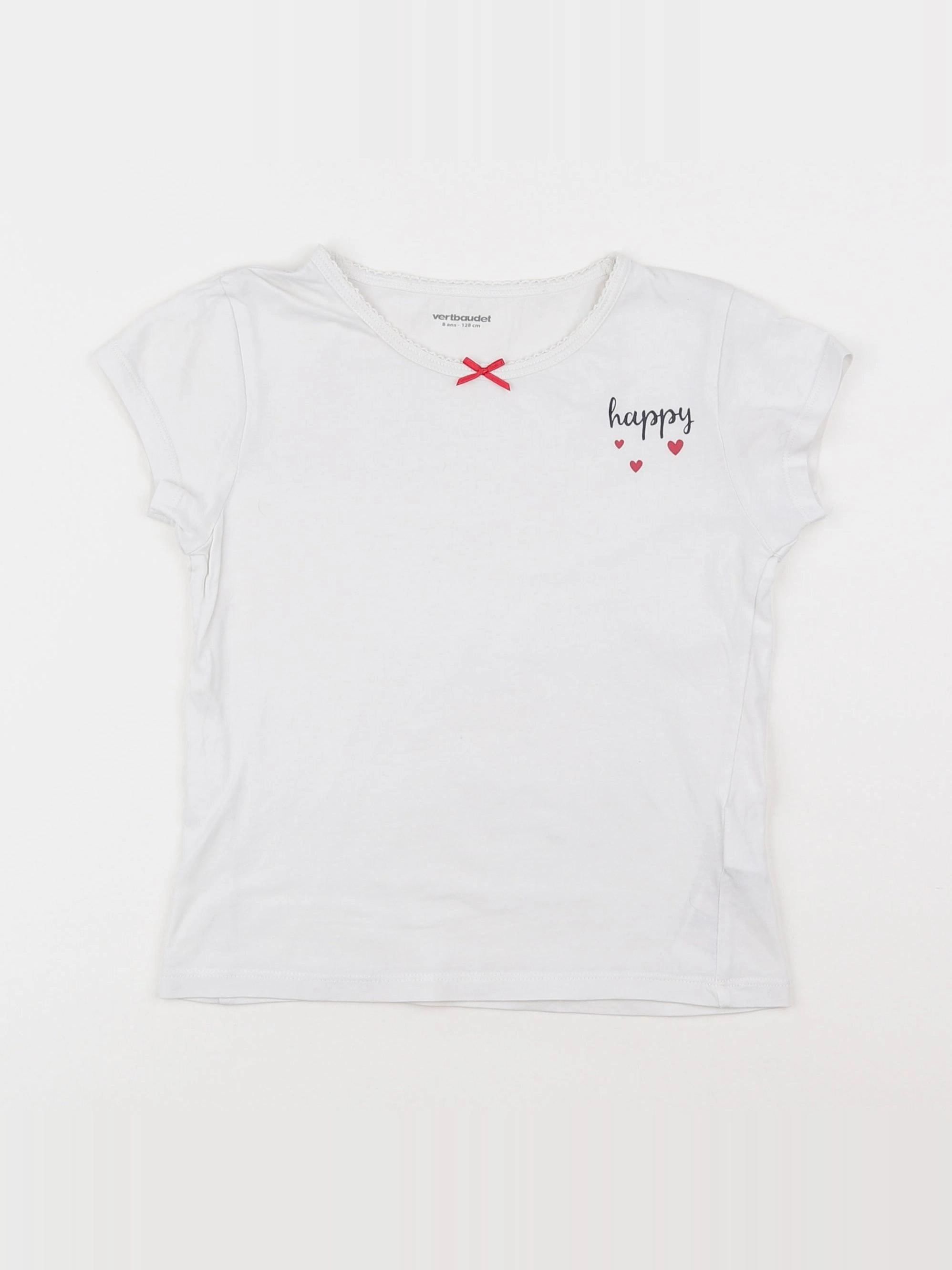 Vertbaudet - maillot de corps blanc - 8 ans