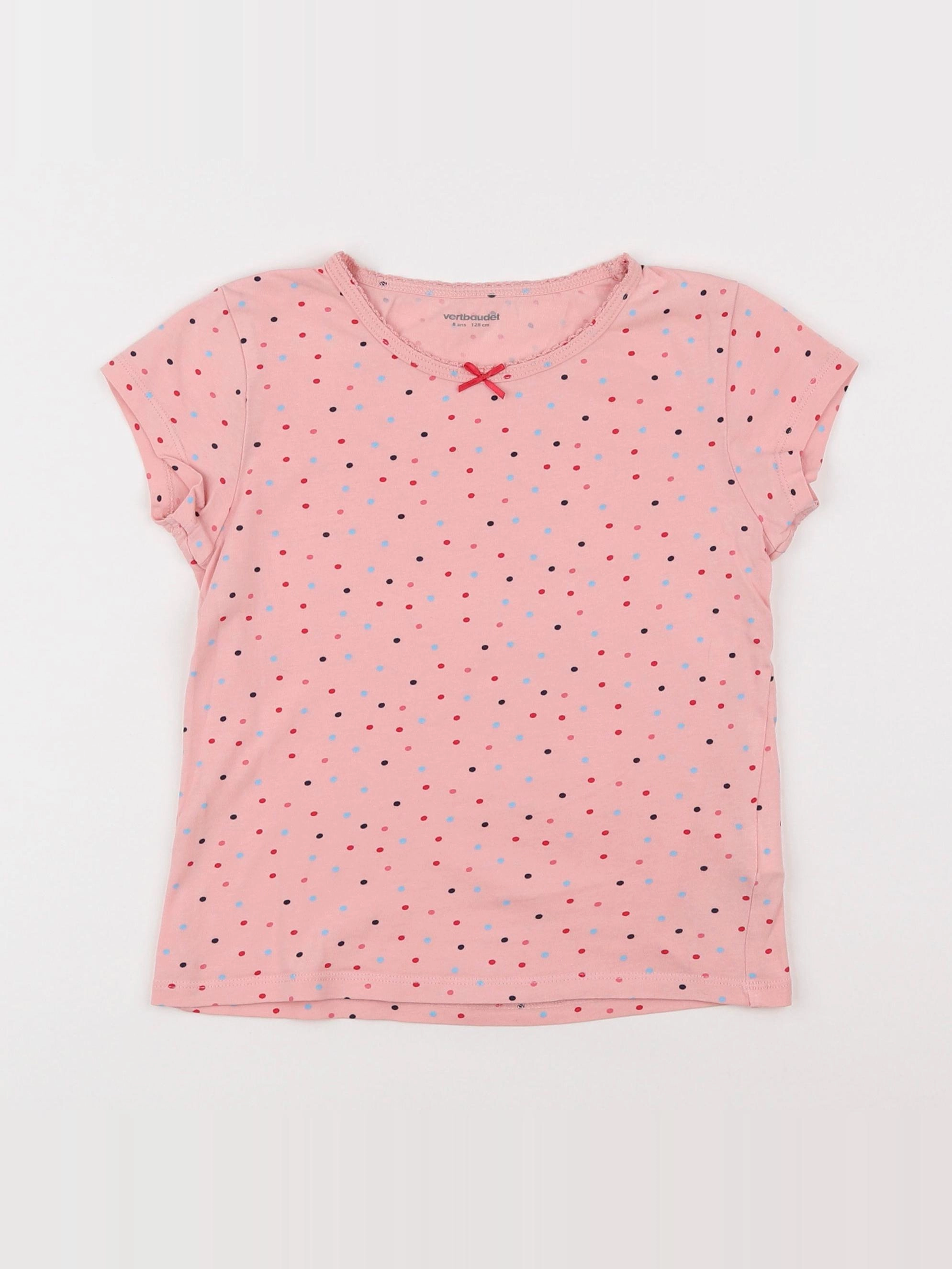 Vertbaudet - maillot de corps rose - 8 ans