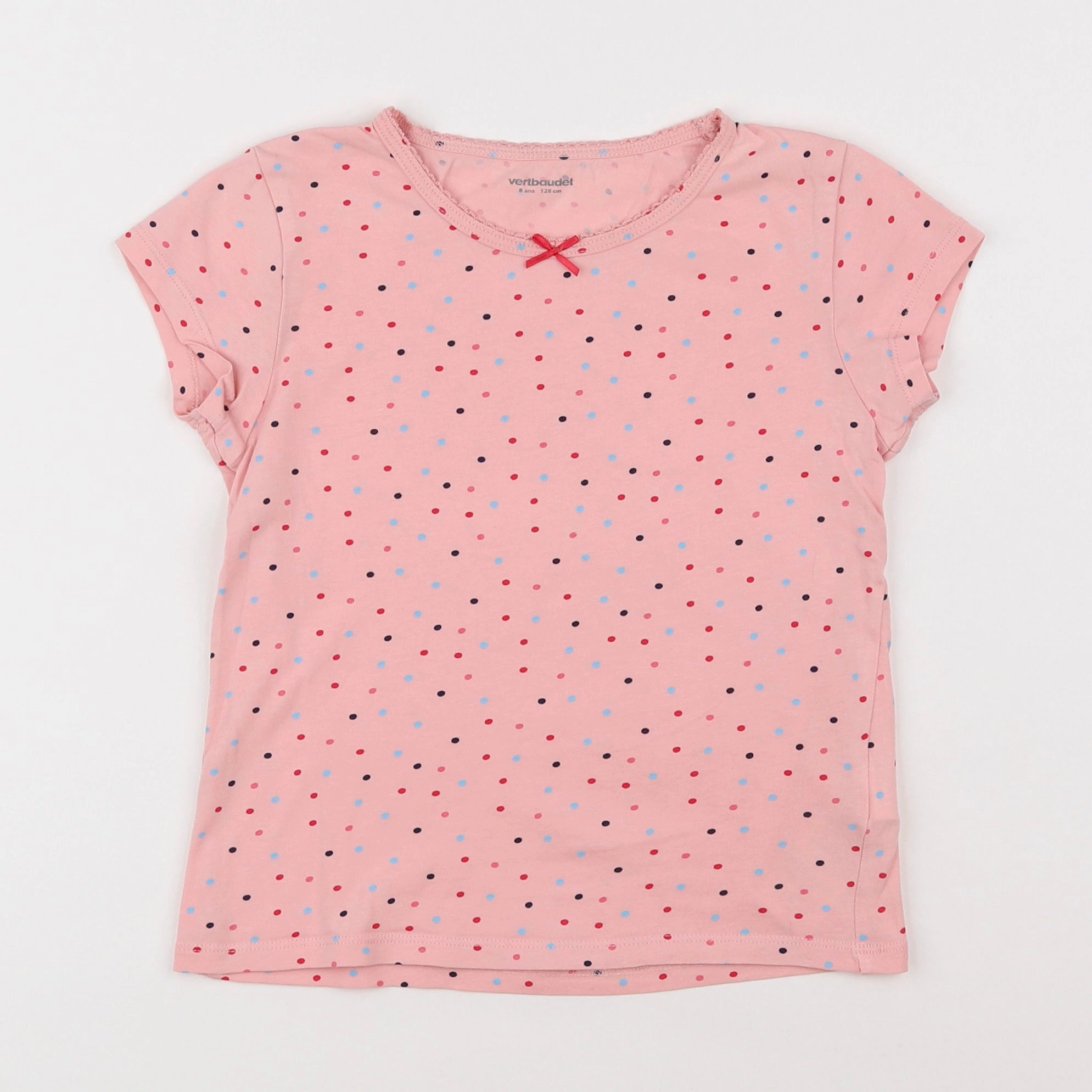 Vertbaudet - maillot de corps rose - 8 ans