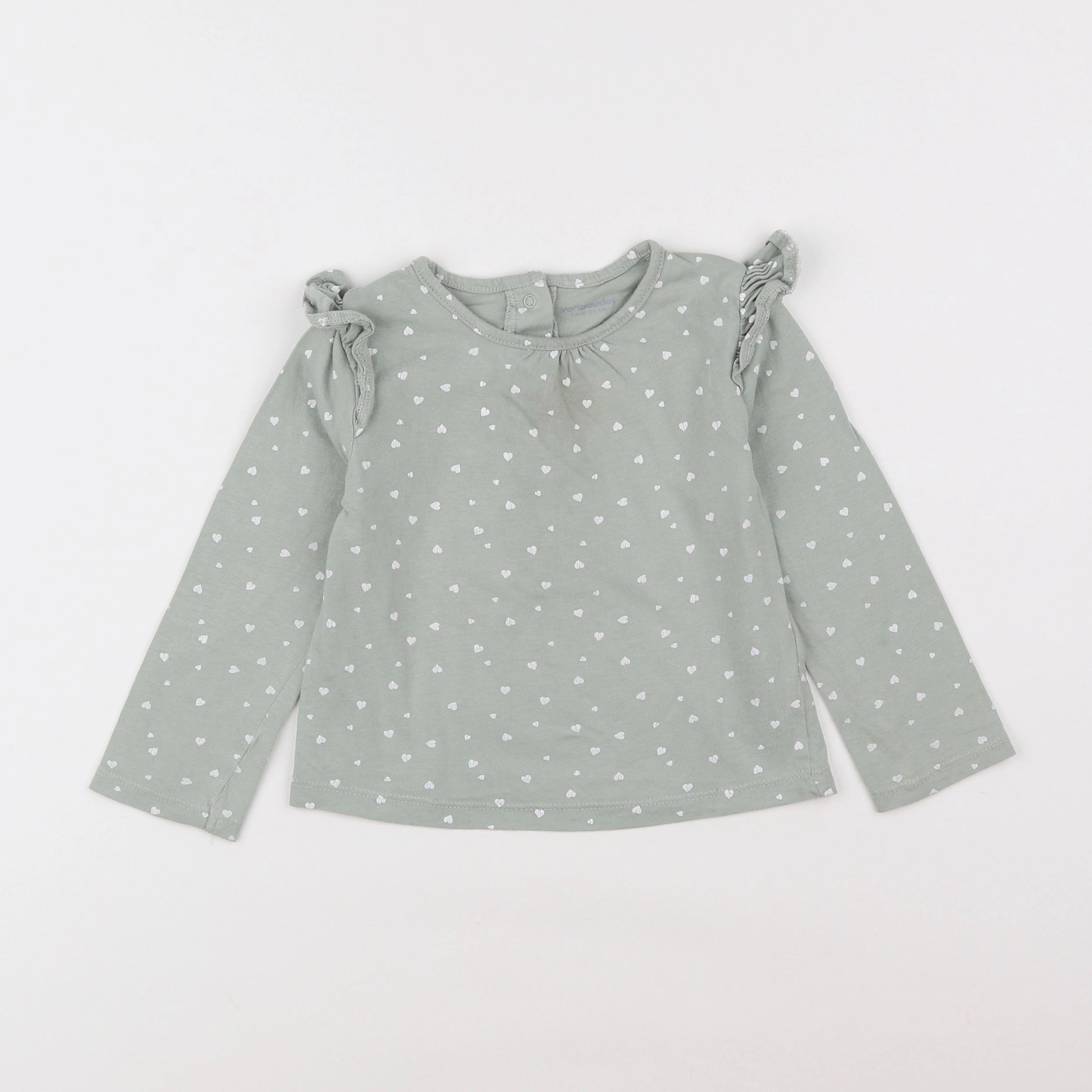 Vertbaudet - tee-shirt vert - 2 ans