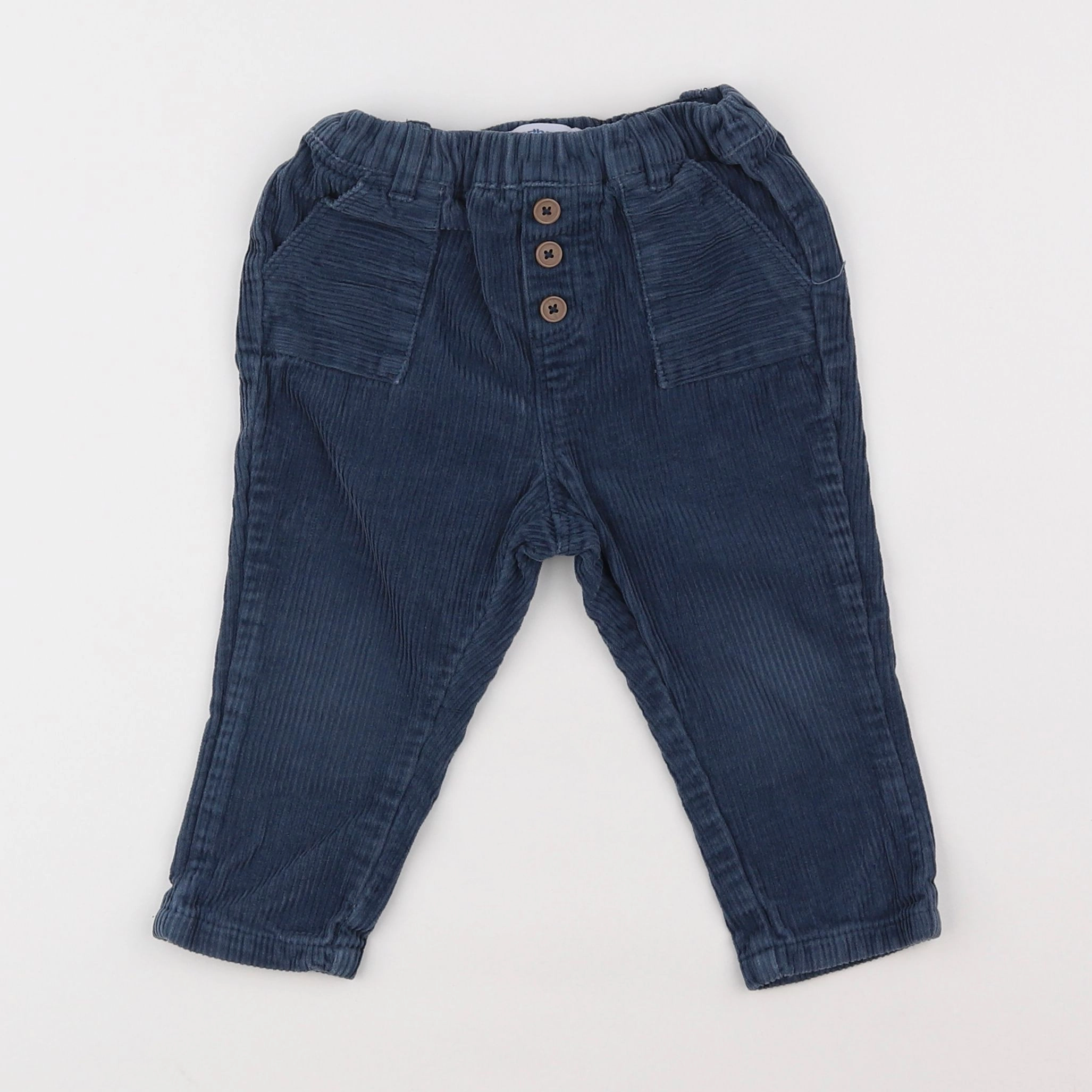 Vertbaudet - pantalon bleu - 18 mois