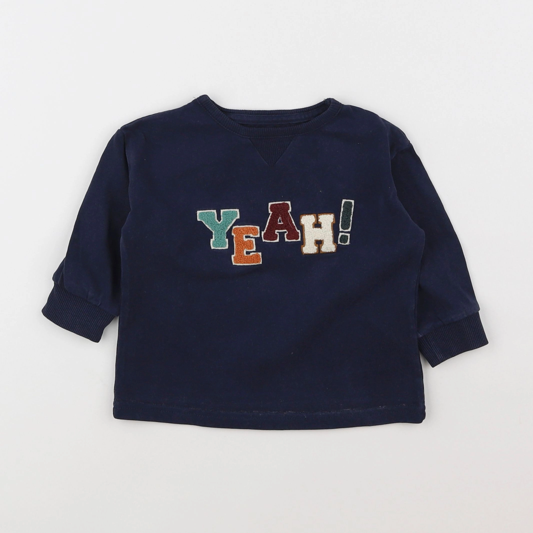 Vertbaudet - sweat bleu - 2 ans