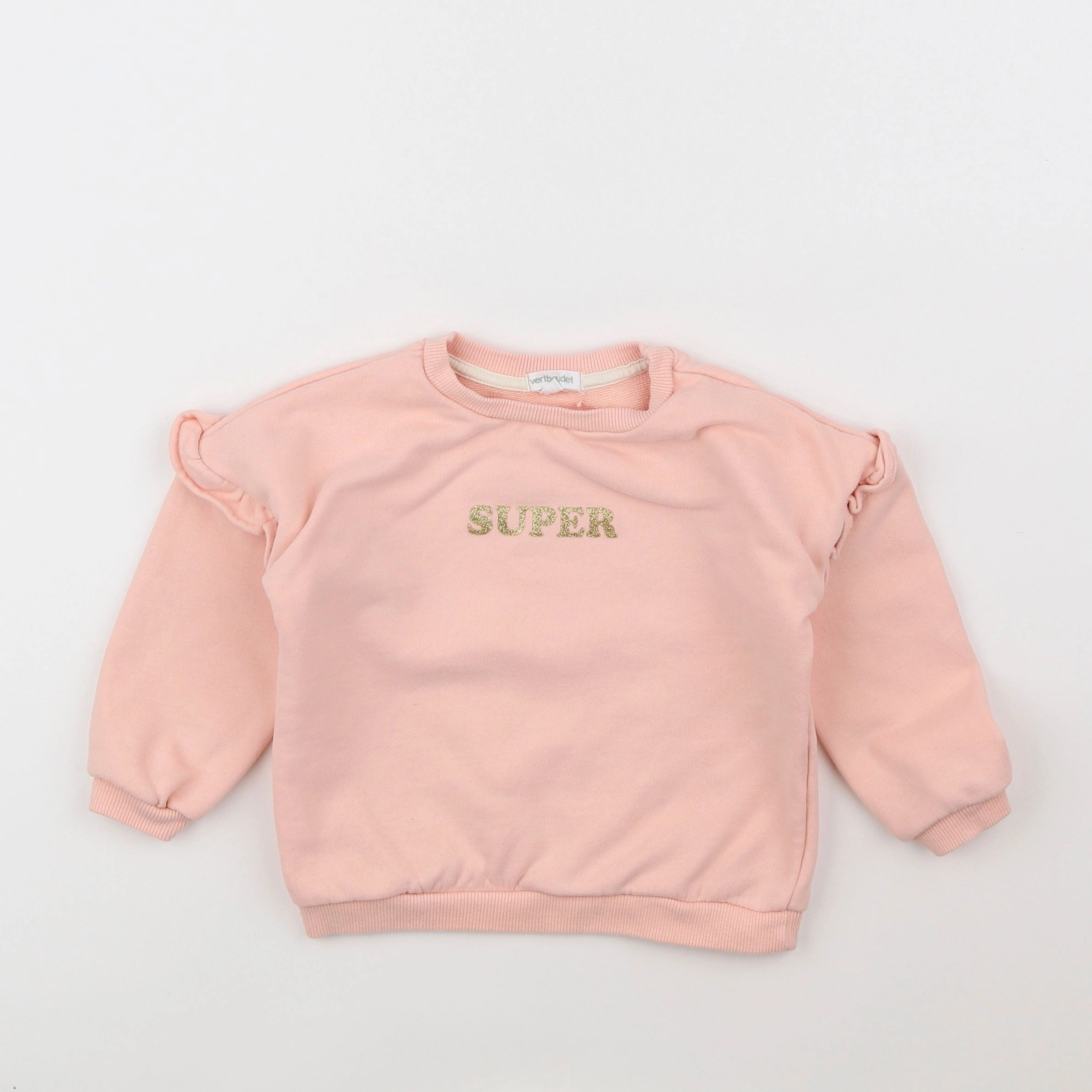 Vertbaudet - sweat rose - 3 ans