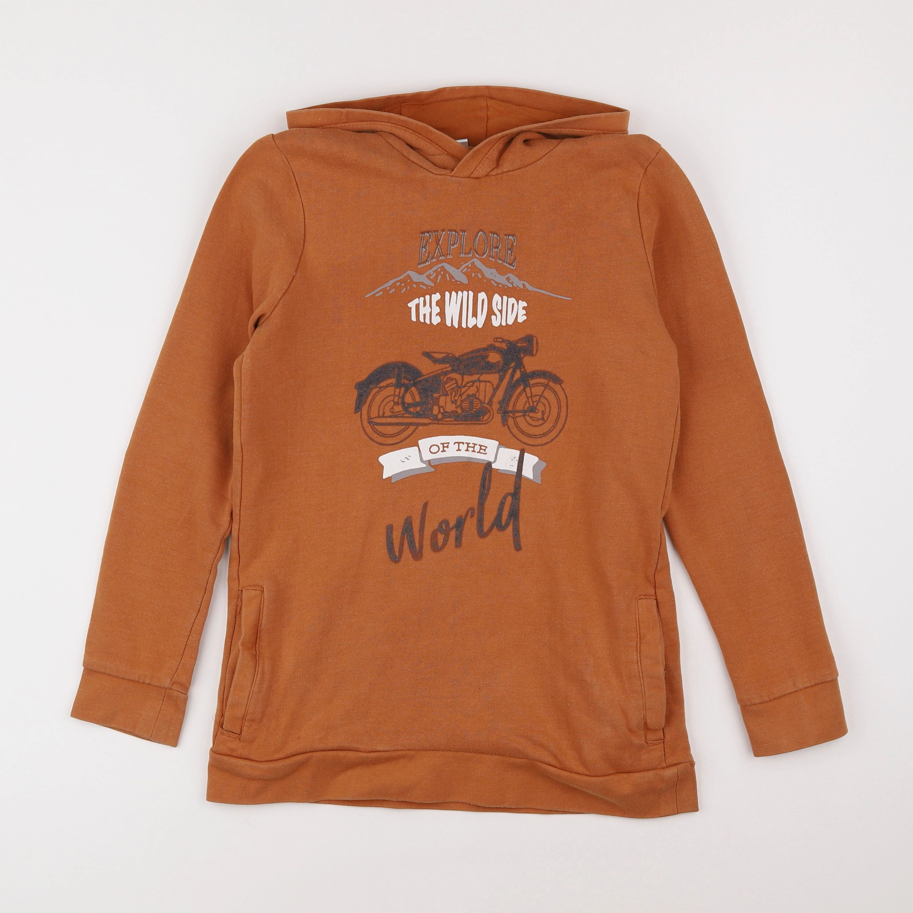 Vertbaudet - sweat marron - 14 ans