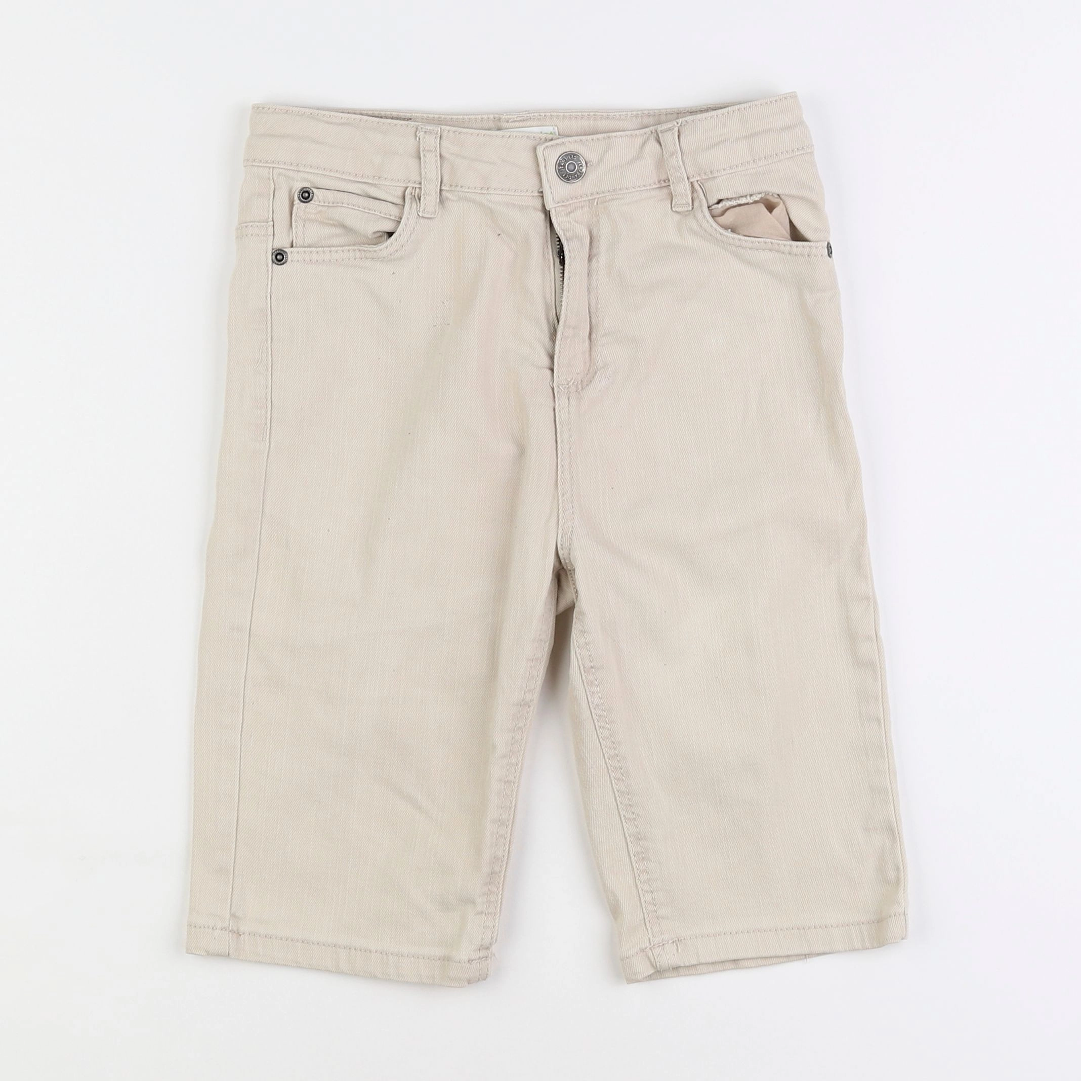 Vertbaudet - short beige - 10 ans