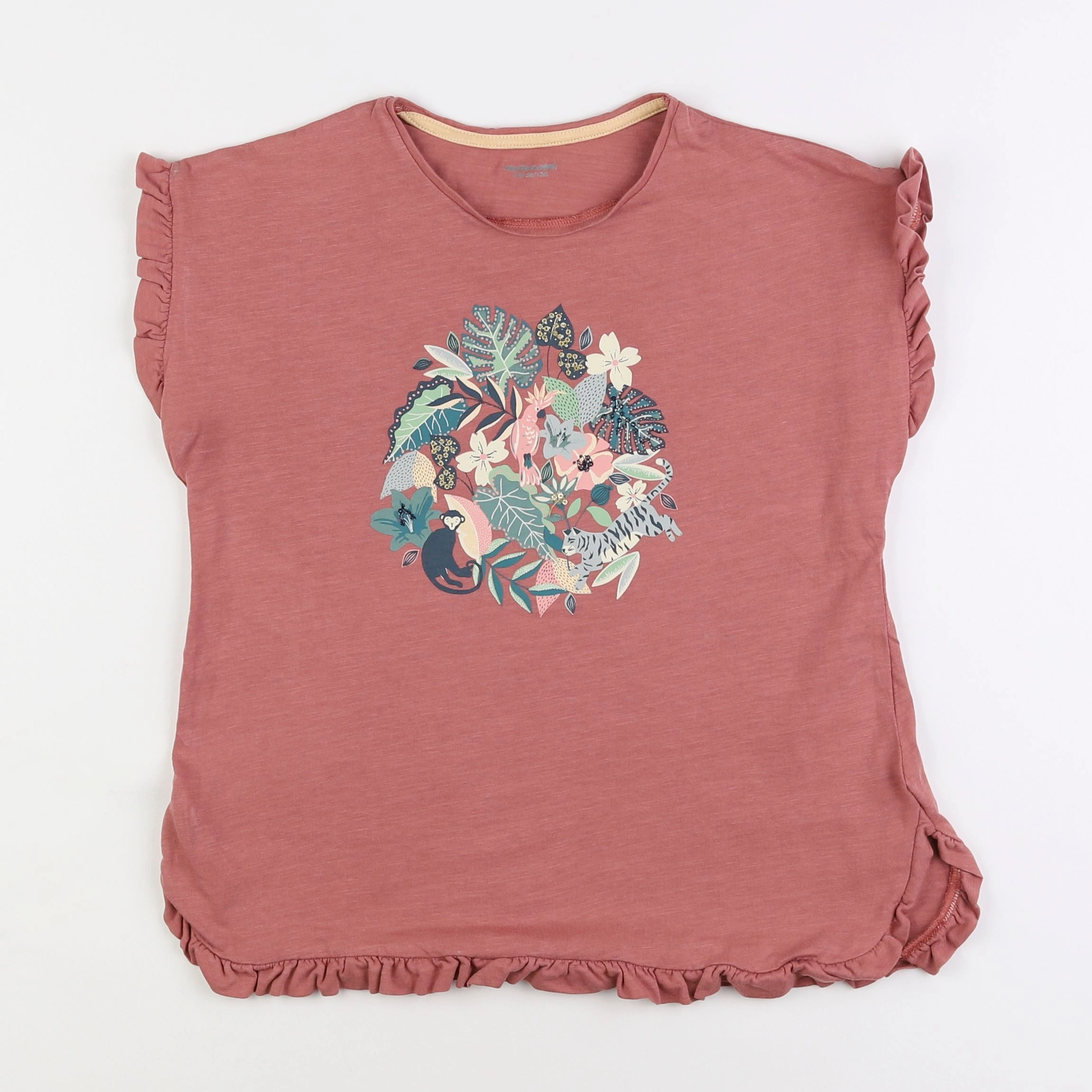 Vertbaudet - tee-shirt rose - 12 ans