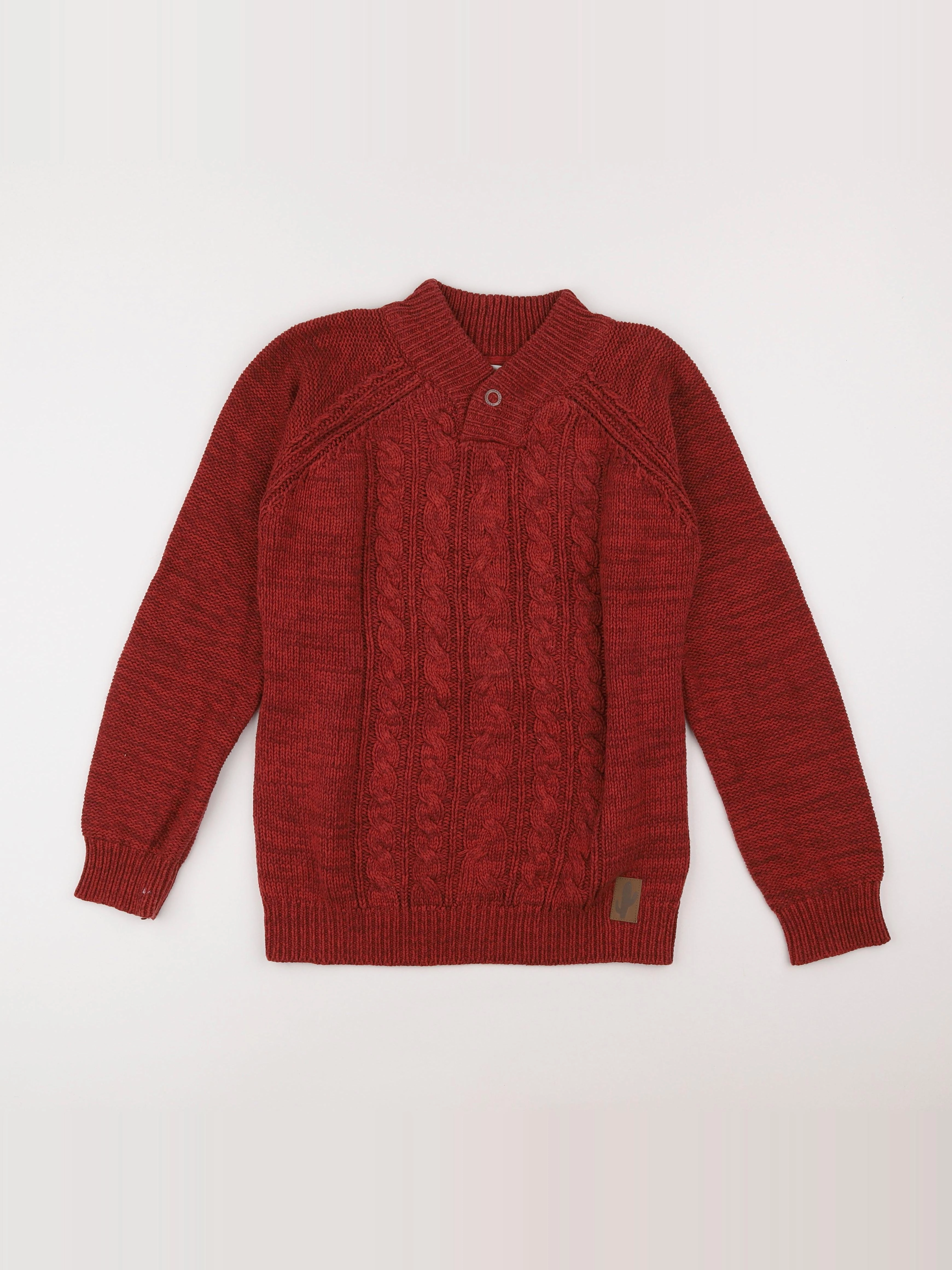 Vertbaudet - pull rouge - 14 ans