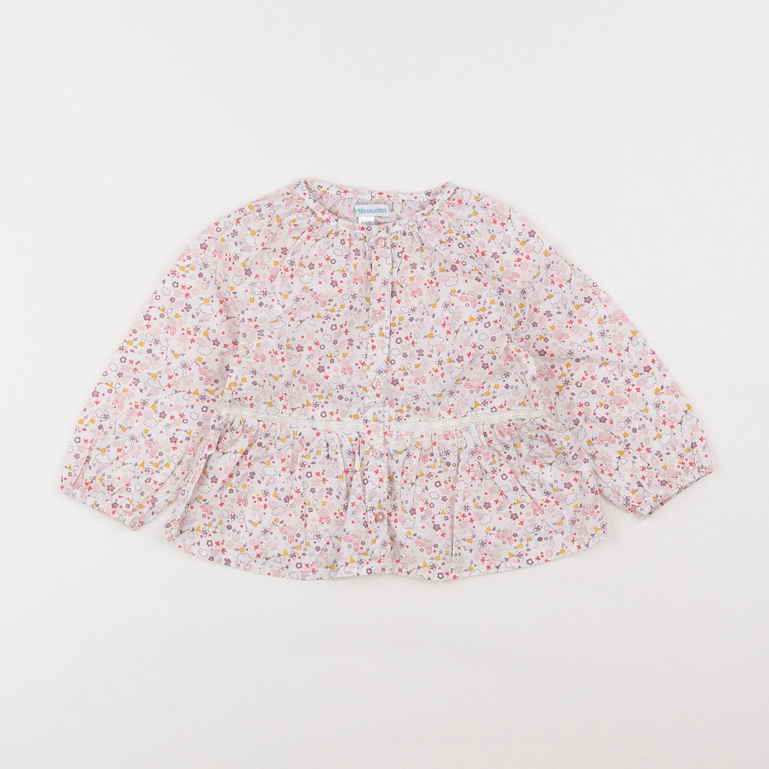 Vertbaudet - blouse multicolore - 18 mois