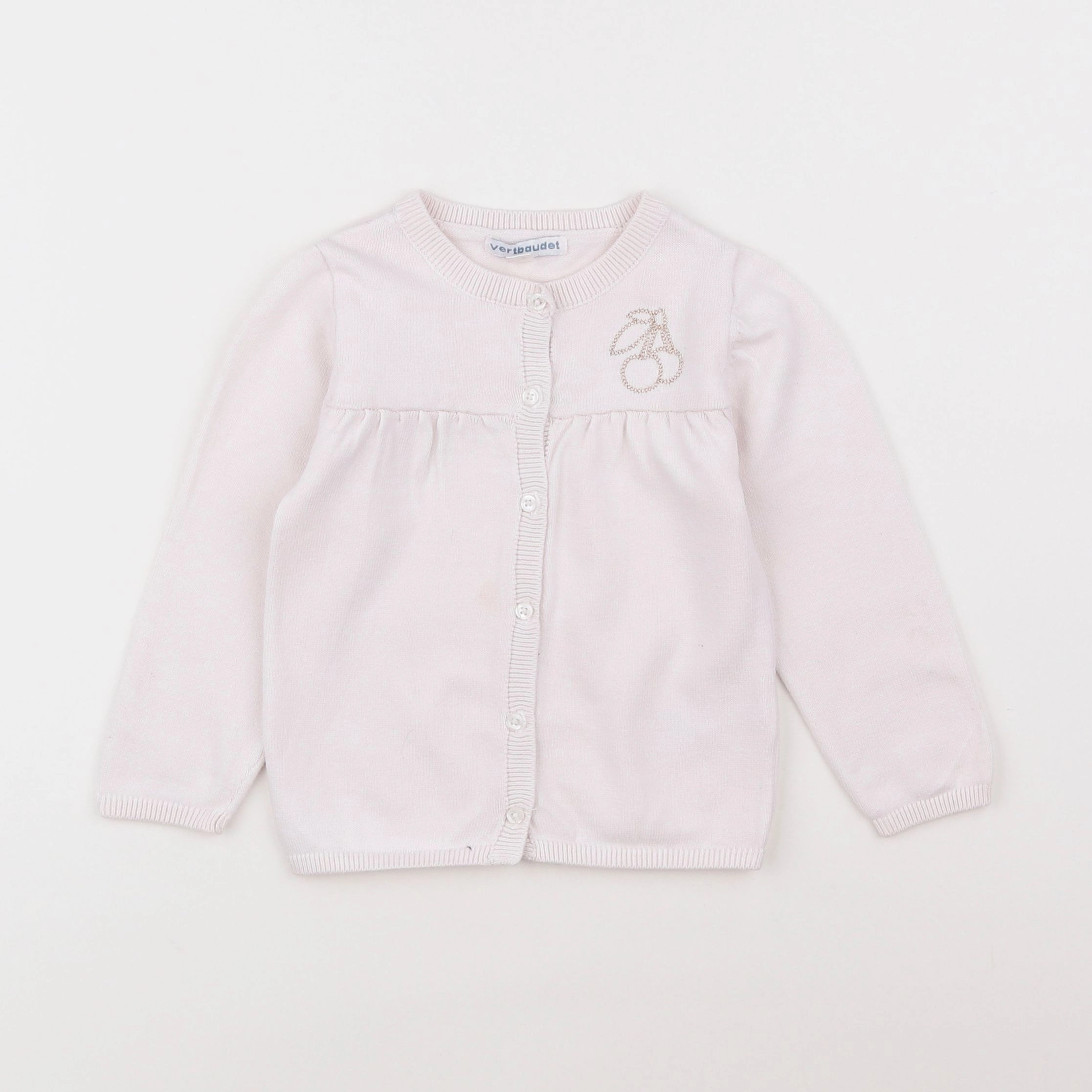 Vertbaudet - gilet beige - 2 ans