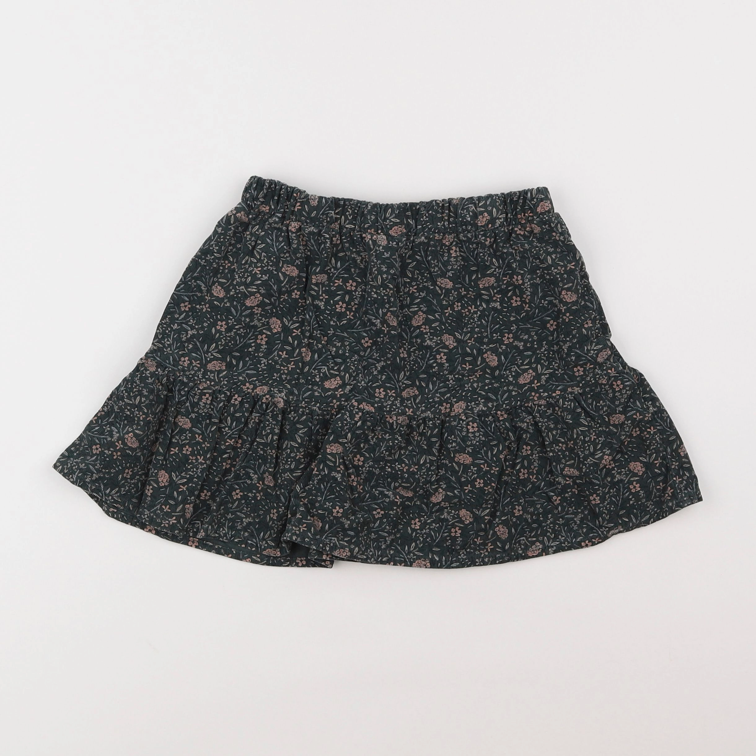 Vertbaudet - jupe vert, rose - 7 ans