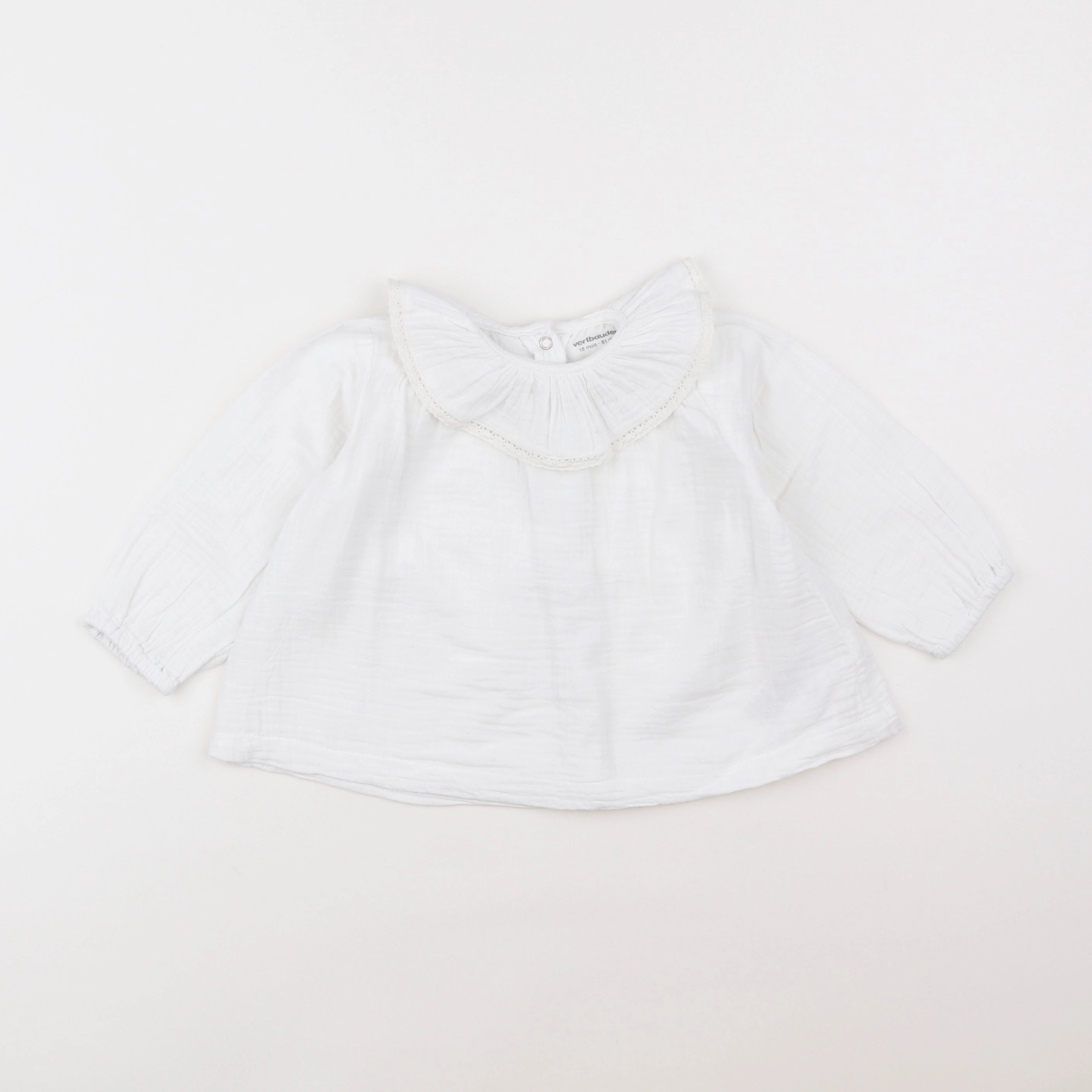 Vertbaudet - blouse blanc - 18 mois