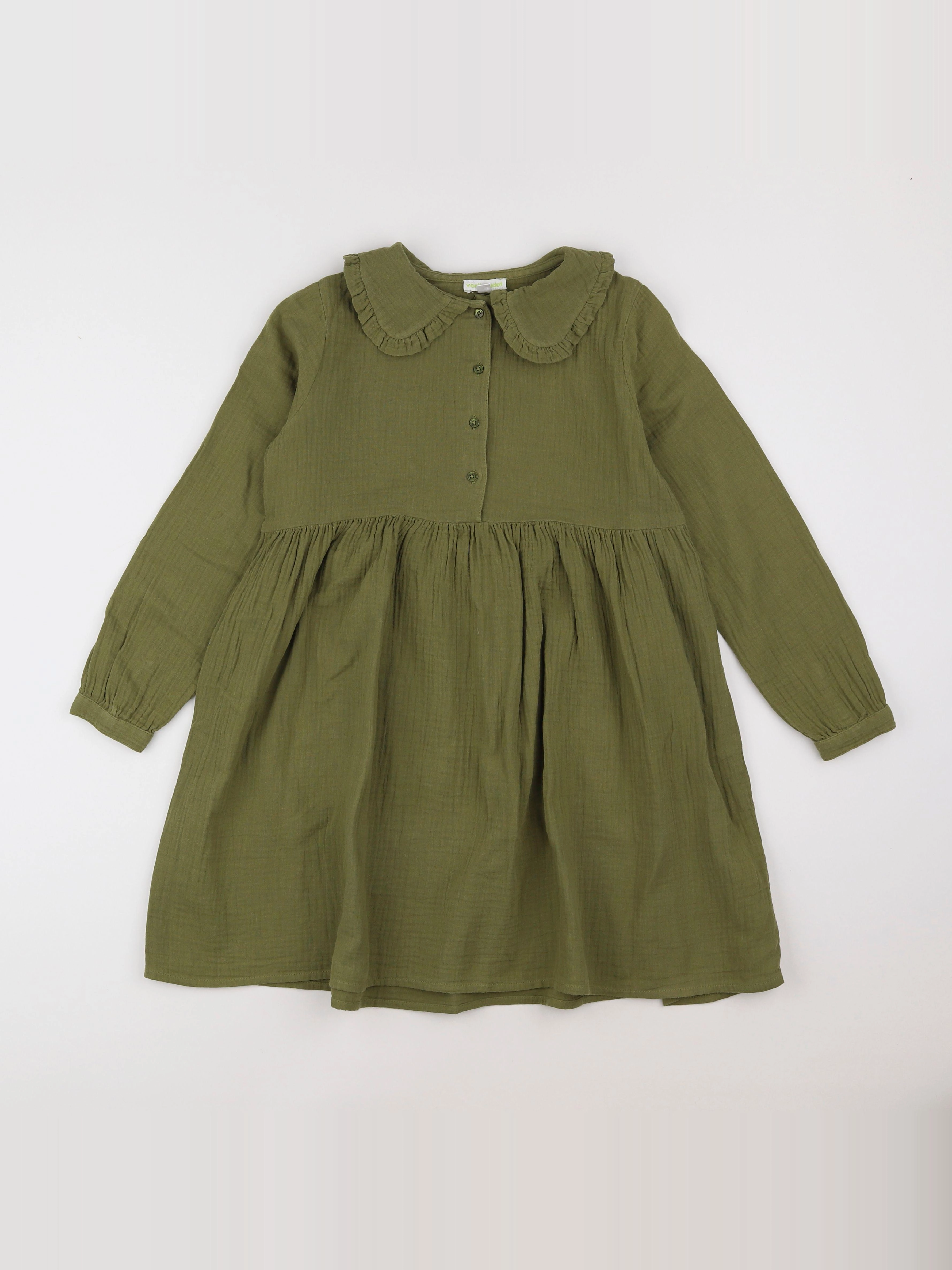 Vertbaudet - robe vert - 9 ans
